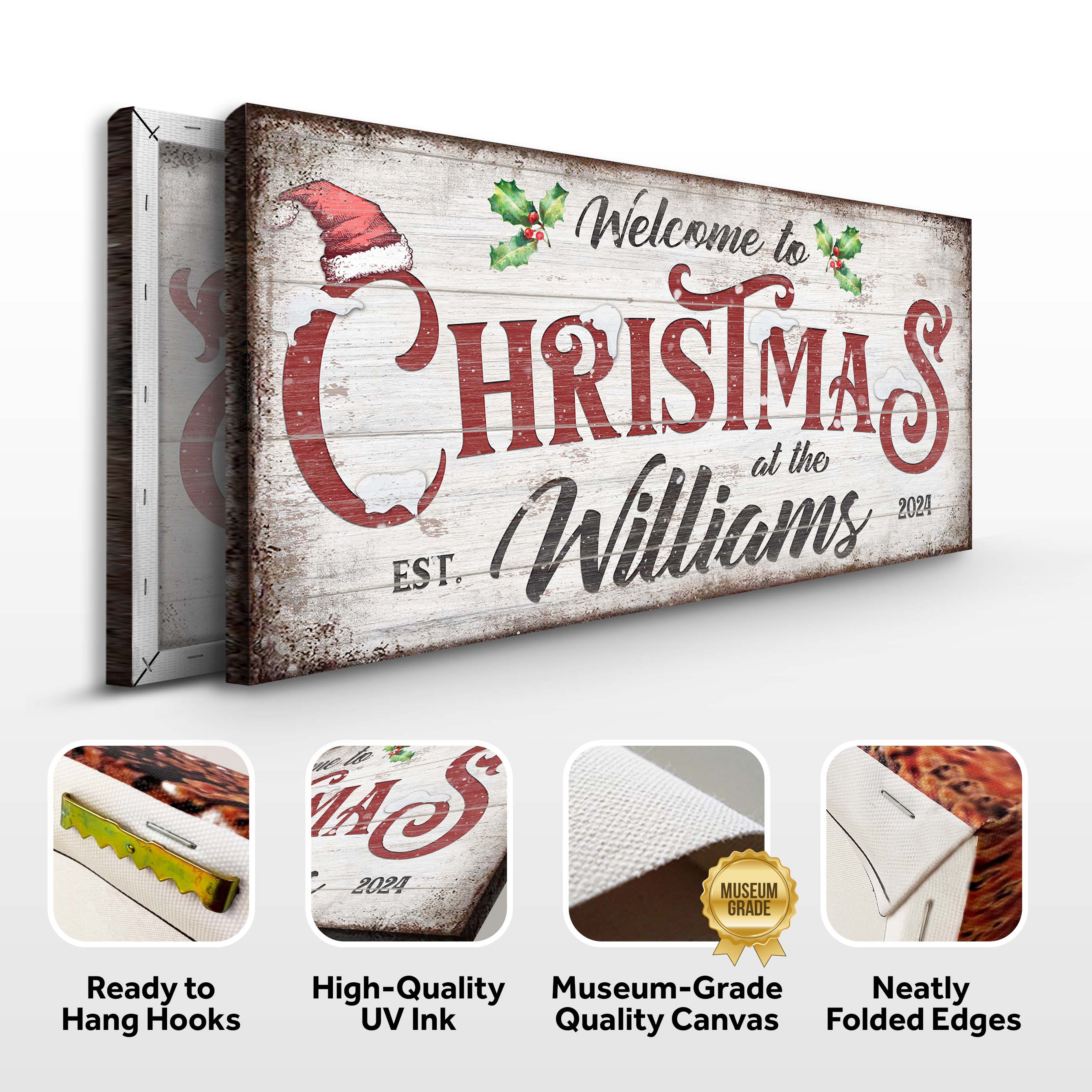 Family Welcome To Christmas Sign V - Image 6