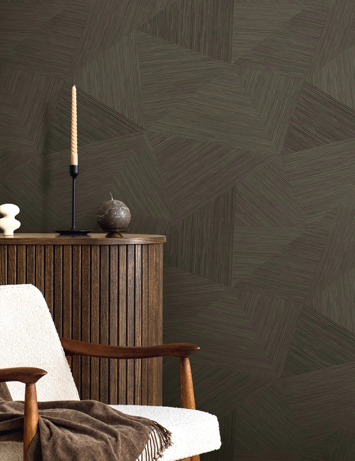 Fibers and Threads Middleton Geometric Embossed Vinyl Unpasted Wallpaper - Image 9