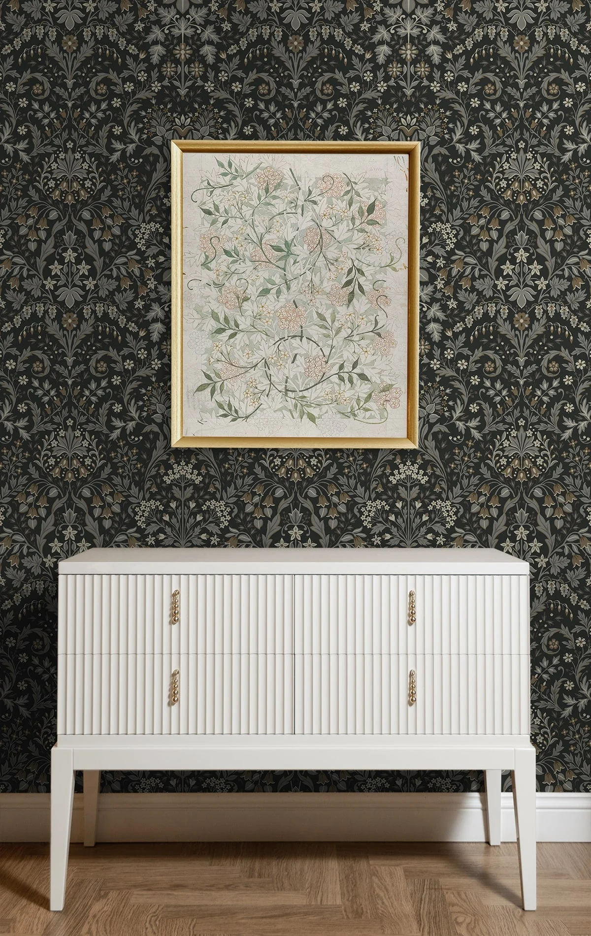 Filigree Floral Peel and Stick Removable Wallpaper - Image 5