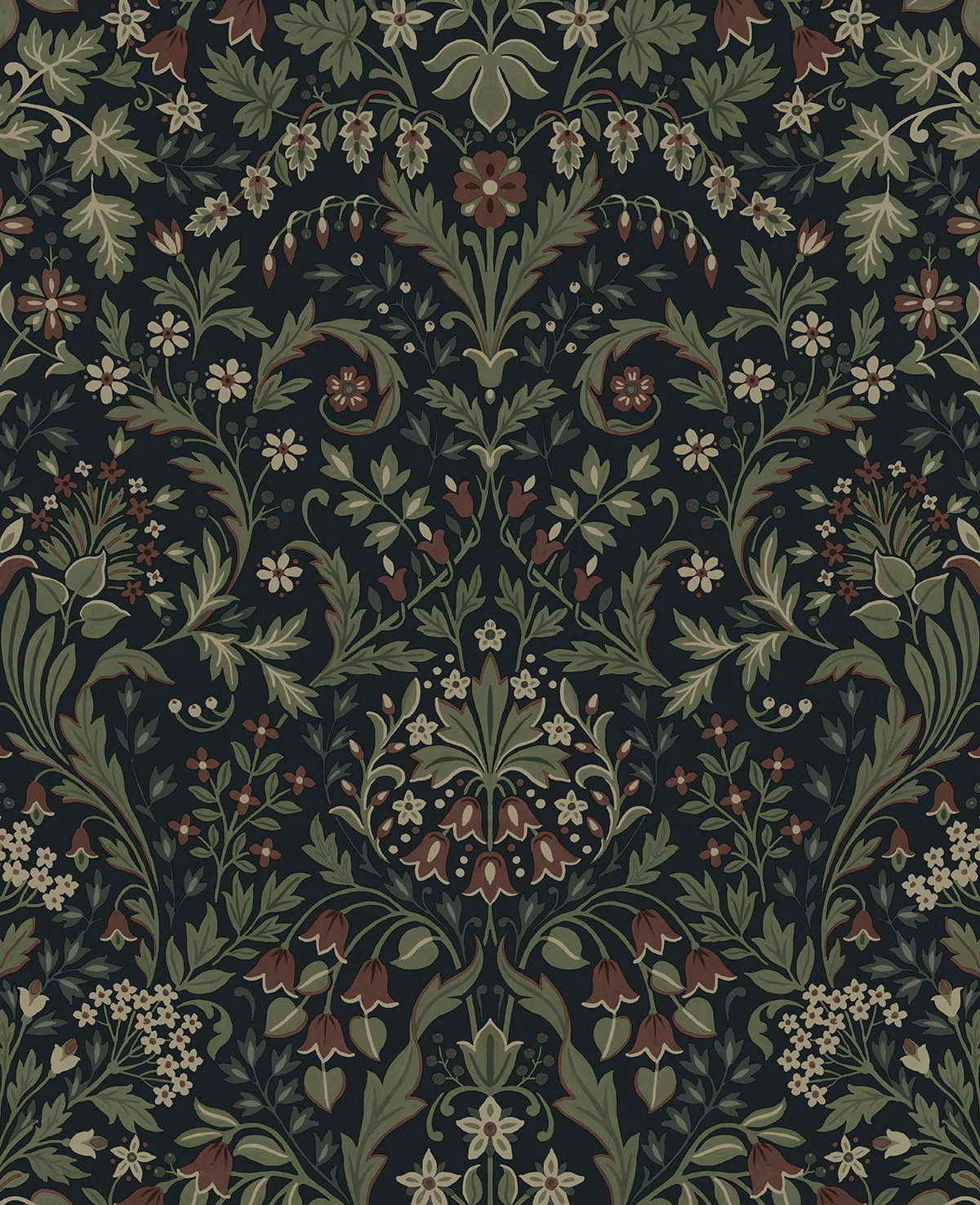 Filigree Floral Peel and Stick Removable Wallpaper - Image 8