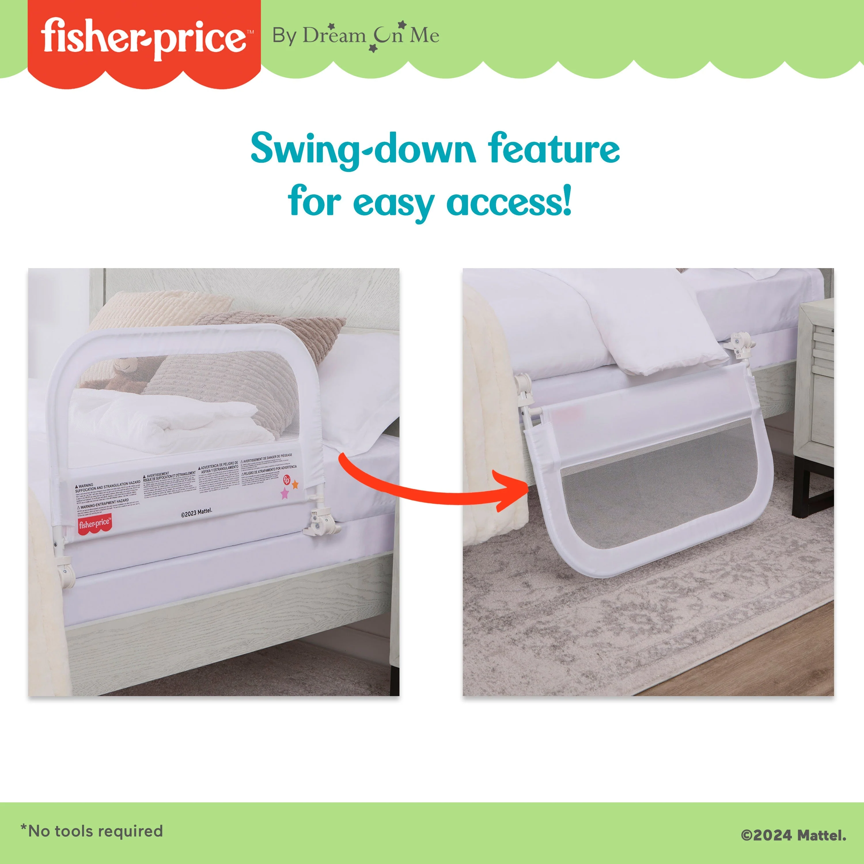 Fisher-Price by Dream On Me Little Naps Bedrail - Image 10