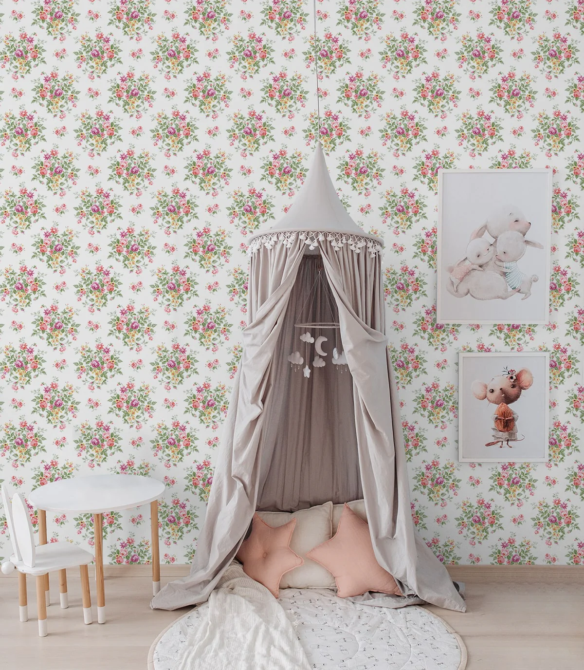 Floral Bunches Peel and Stick Removable Wallpaper - Image 11