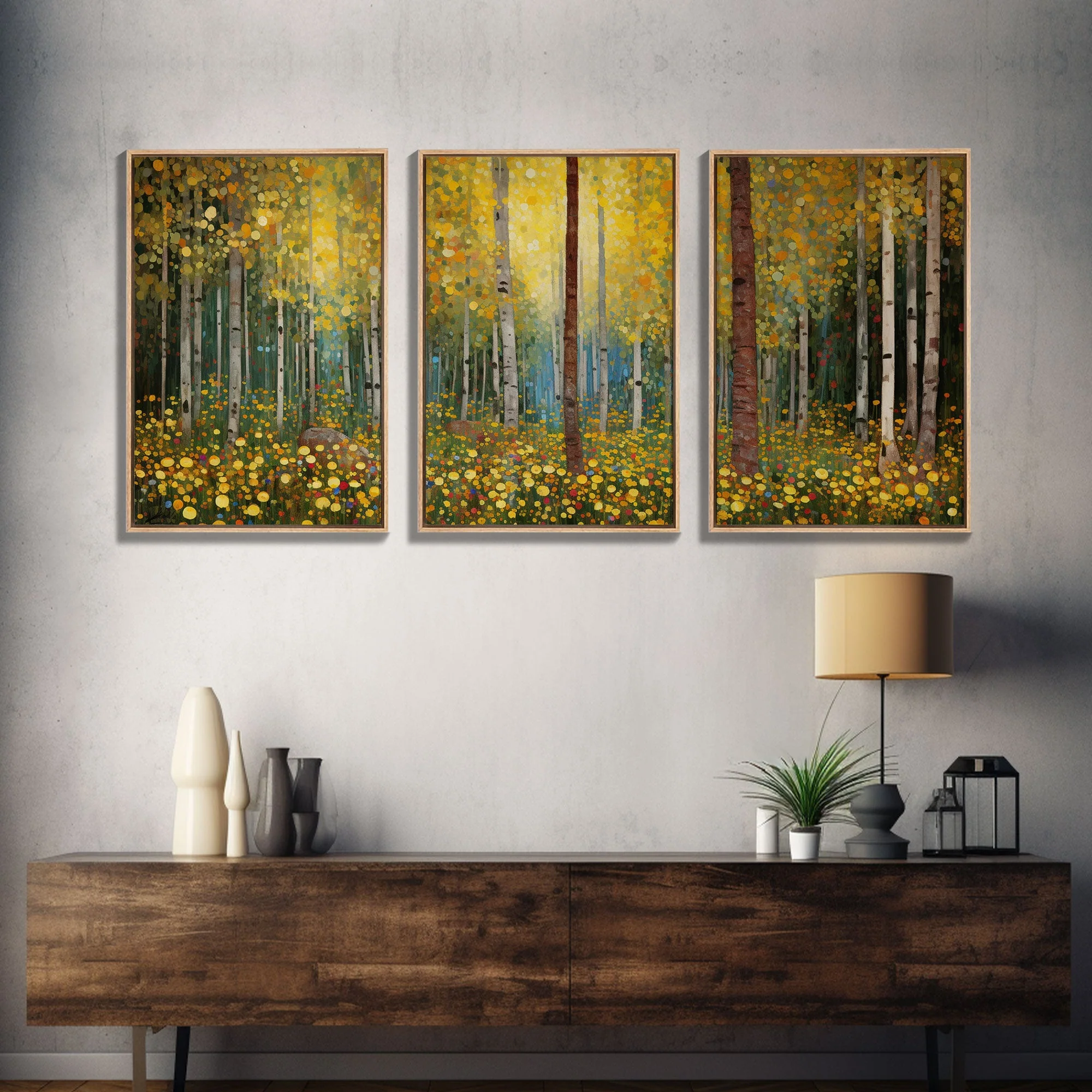 Forest Wall Art, Canvas Print, 3 Piece Wall Art - Image 12