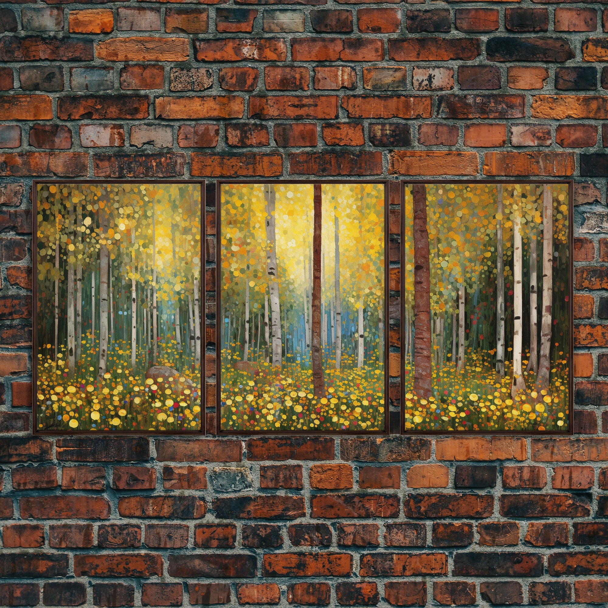 Forest Wall Art, Canvas Print, 3 Piece Wall Art - Image 4