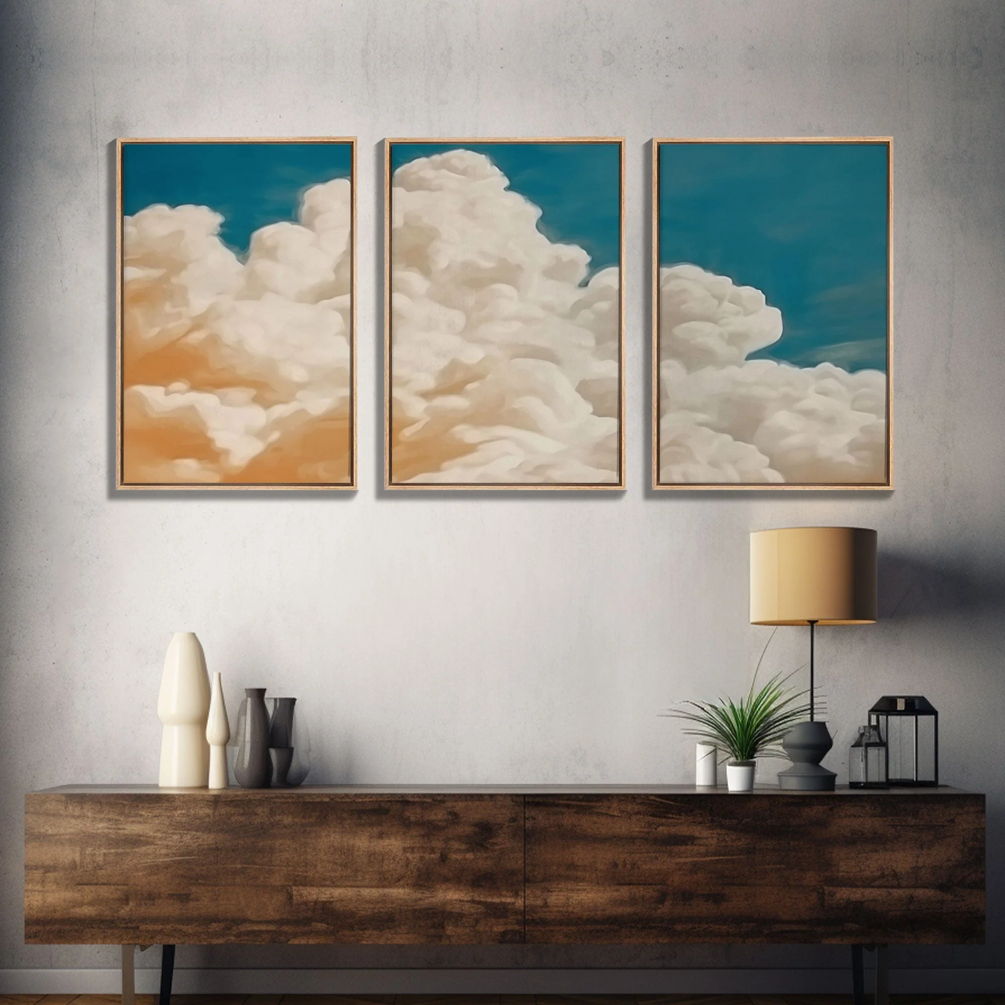 Framed Canvas Wall Art Set of 3 - Image 12