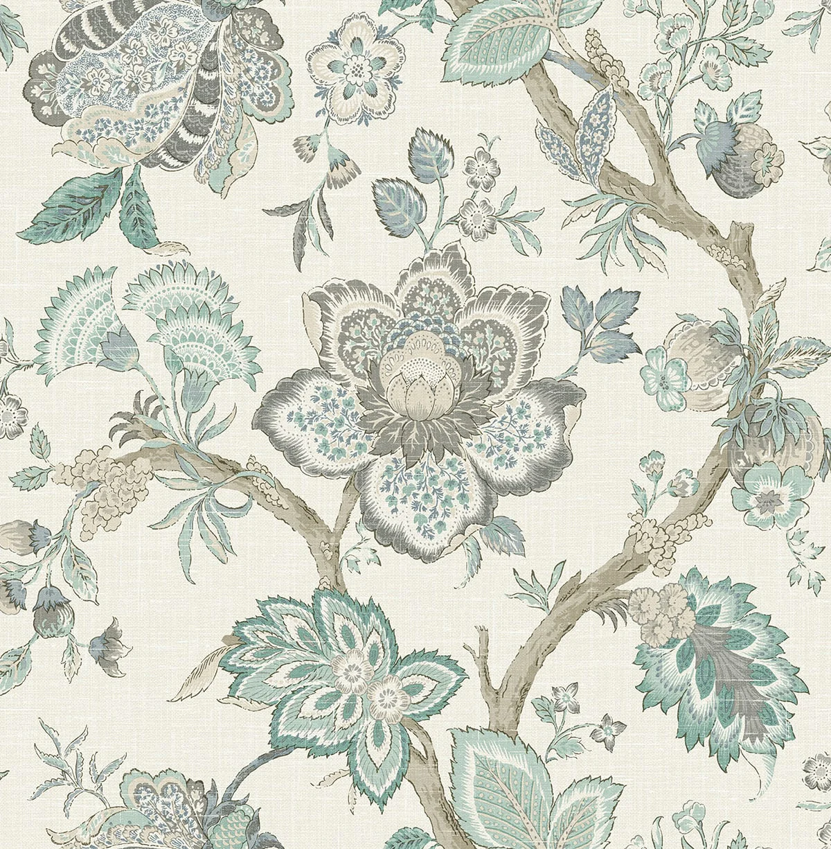 French Country Bernadette Jacobean Unpasted Wallpaper - Image 11