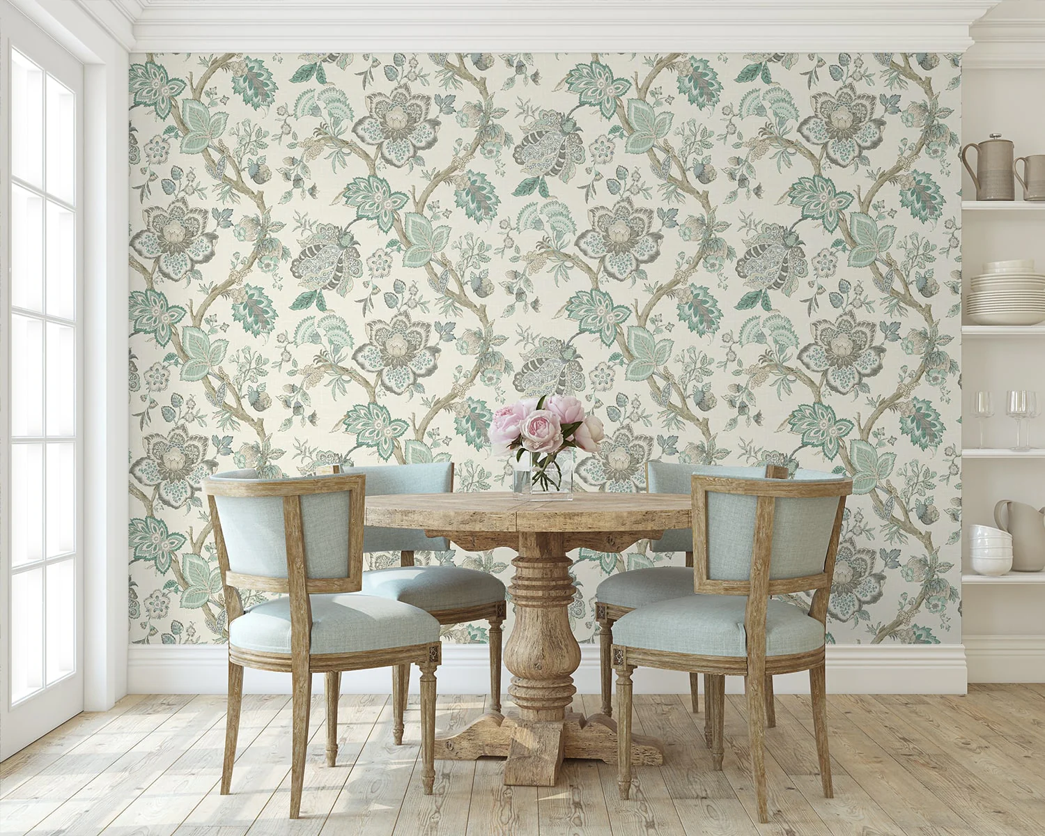 French Country Bernadette Jacobean Unpasted Wallpaper - Image 12