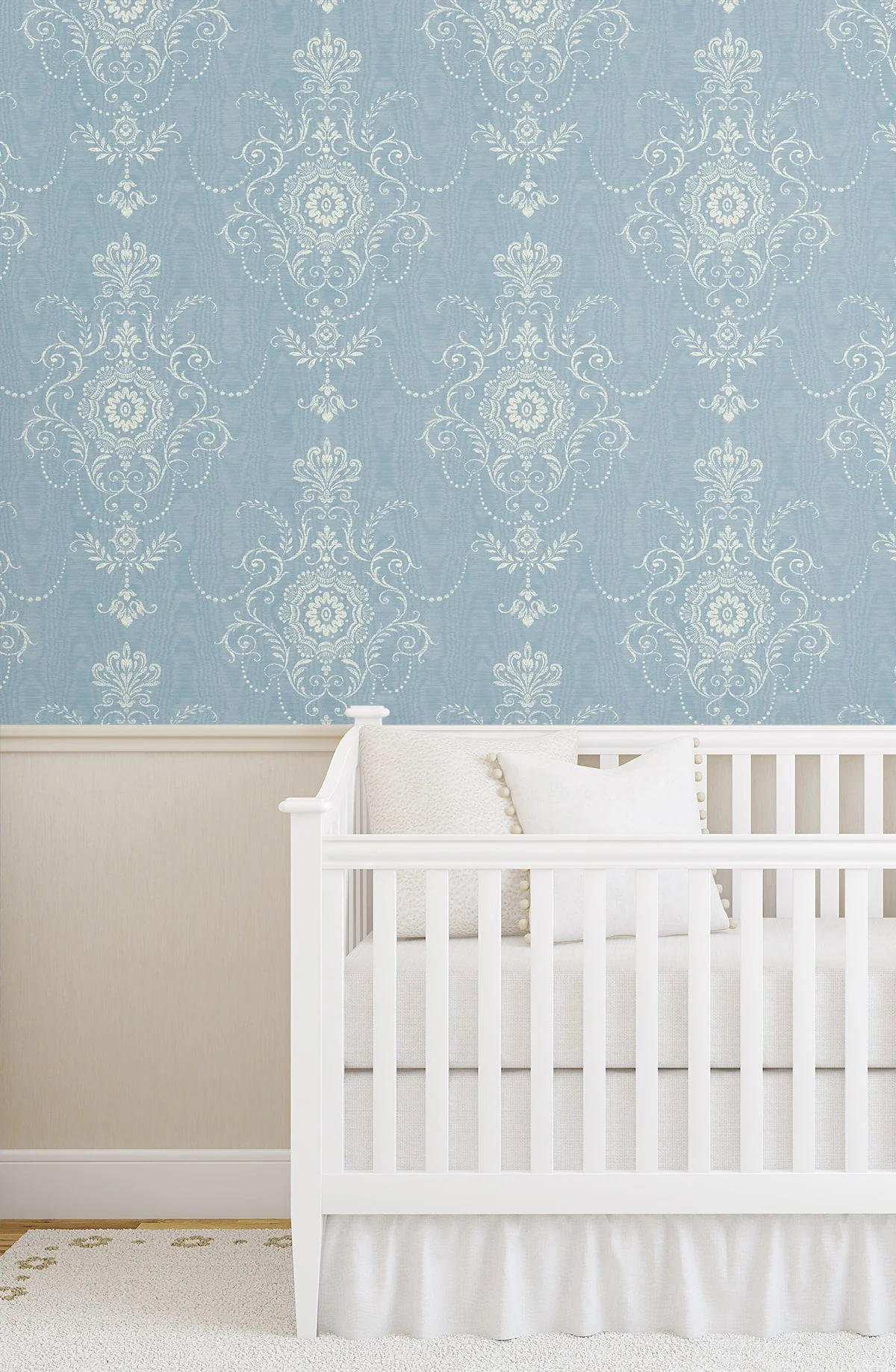 French Country Colette Cameo Unpasted Wallpaper - Image 5