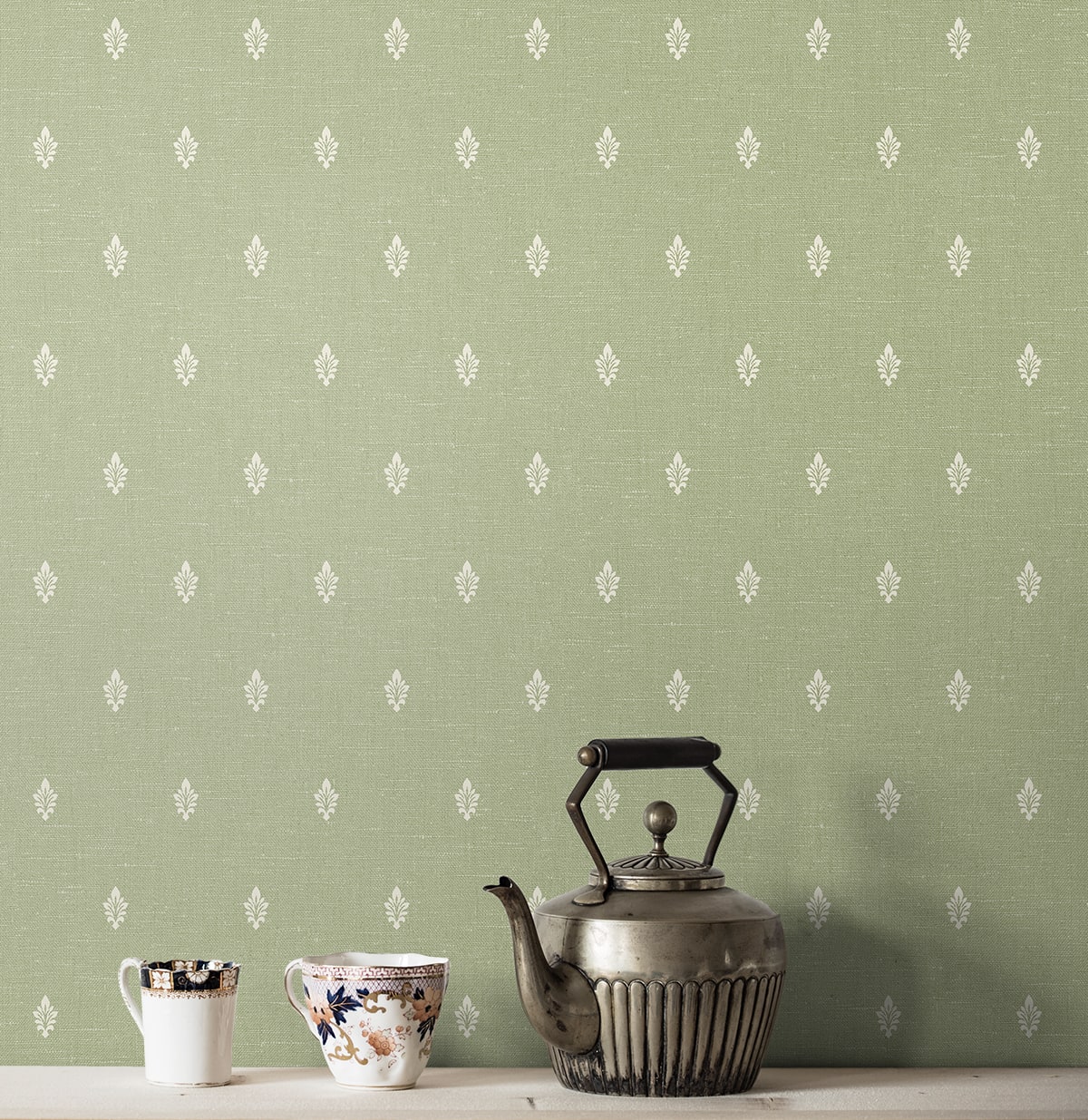 French Country Petite Feuille Sprig Unpasted Wallpaper - Image 7