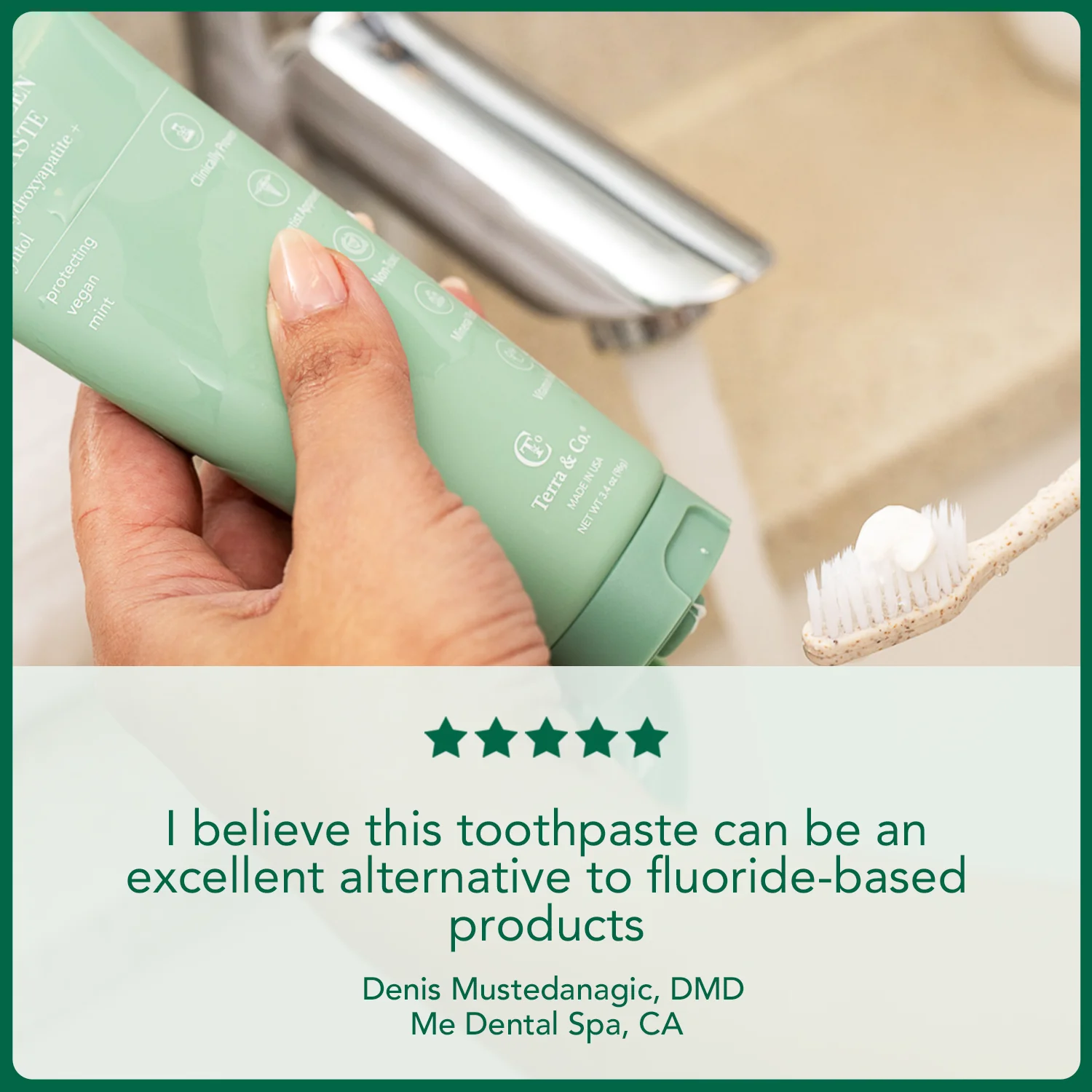 Gentle Green⢠Sensitive Toothpaste with Hydroxyapatite & B12 - Image 6
