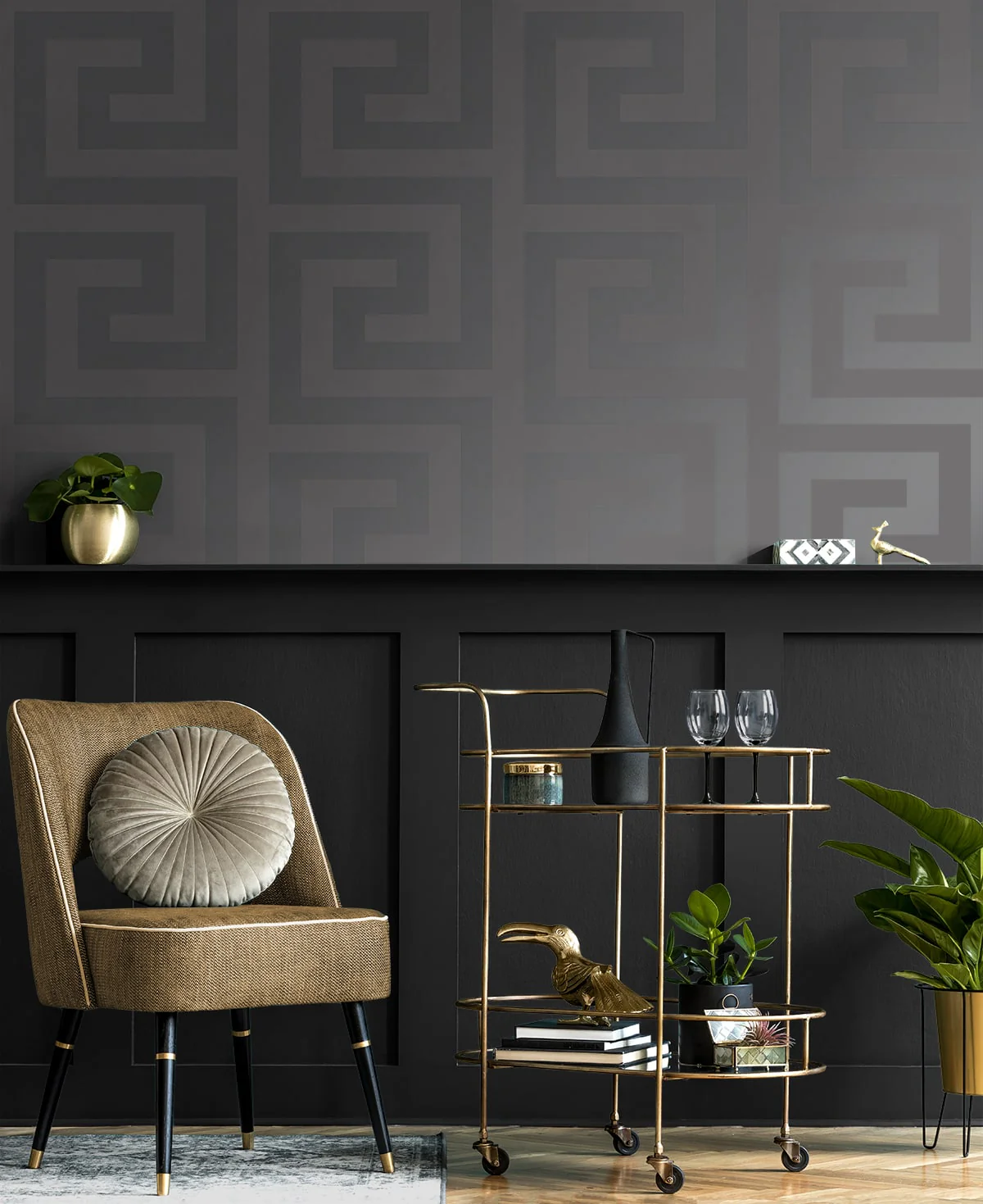 Geometric Maze Premium Peel and Stick Removable Wallpaper - Image 16
