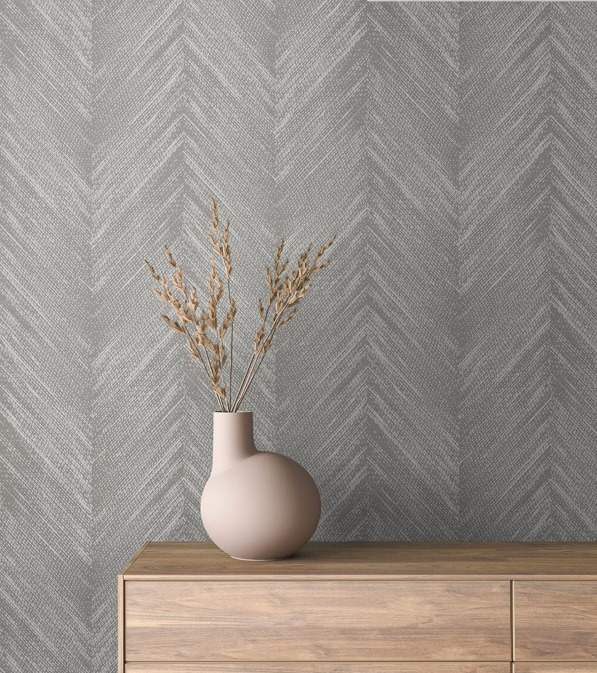 Geometric Textures Otto Chevron Unpasted Wallpaper - Image 28