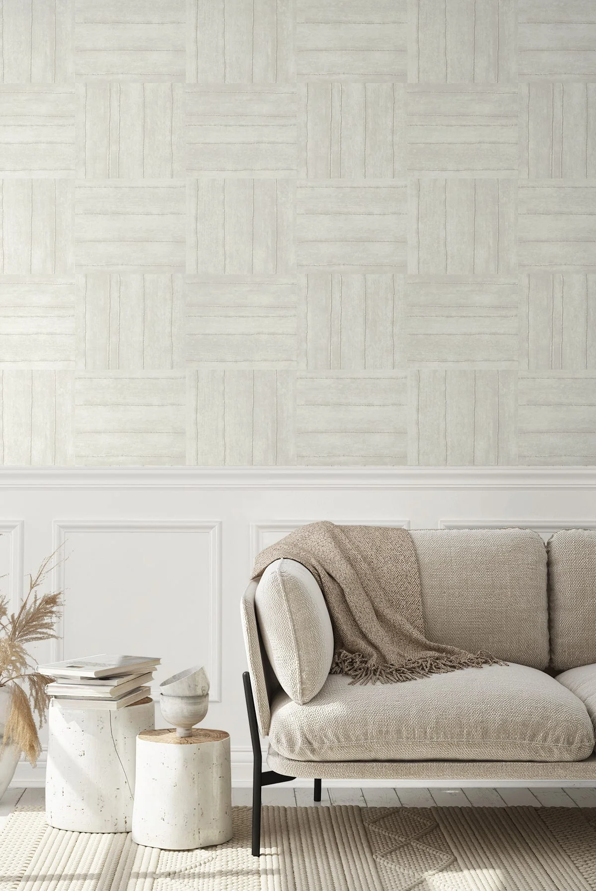 Geometric Textures Plaza Geometric Unpasted Wallpaper - Image 3