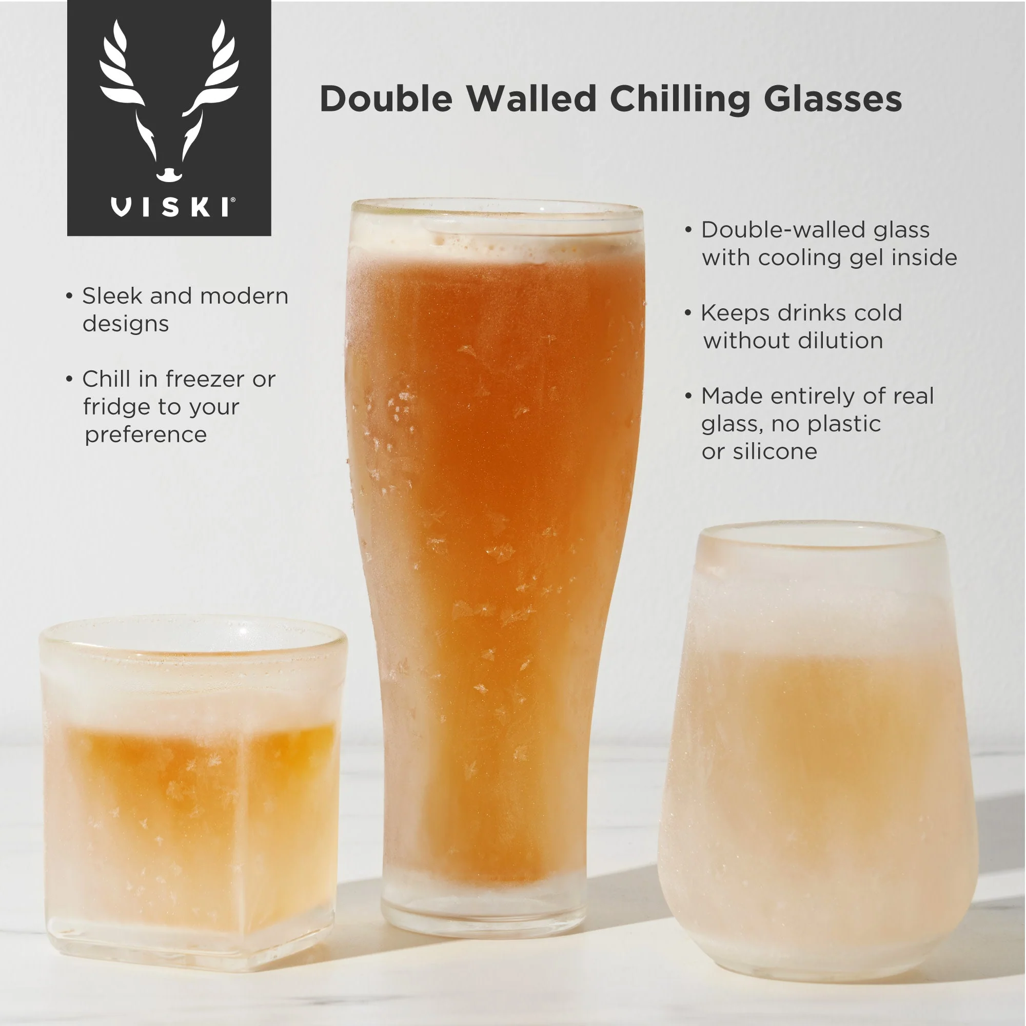 Glacier Double-Walled Chilling Beer Glass - Image 5