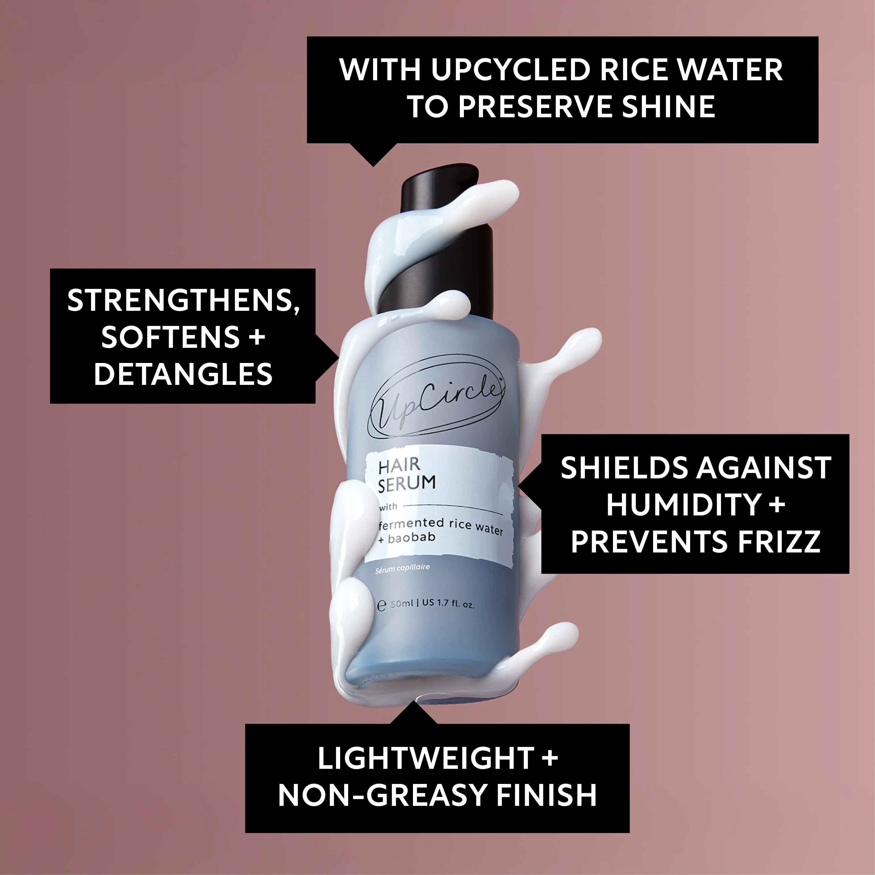 Hair Serum with Fermented Rice Water + Baobab - Image 5
