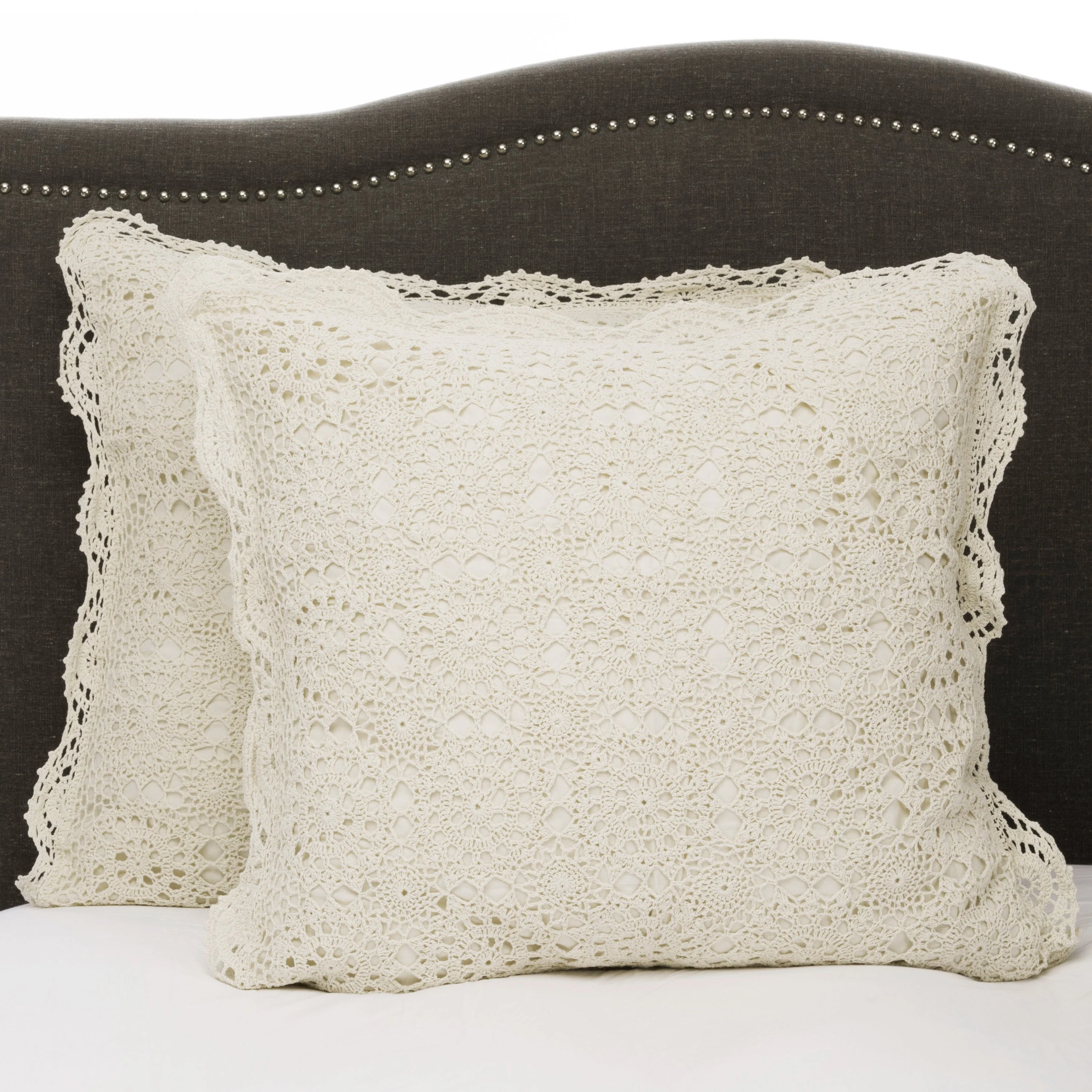 Crochet Cotton Pillow Sham Pairs - Image 10