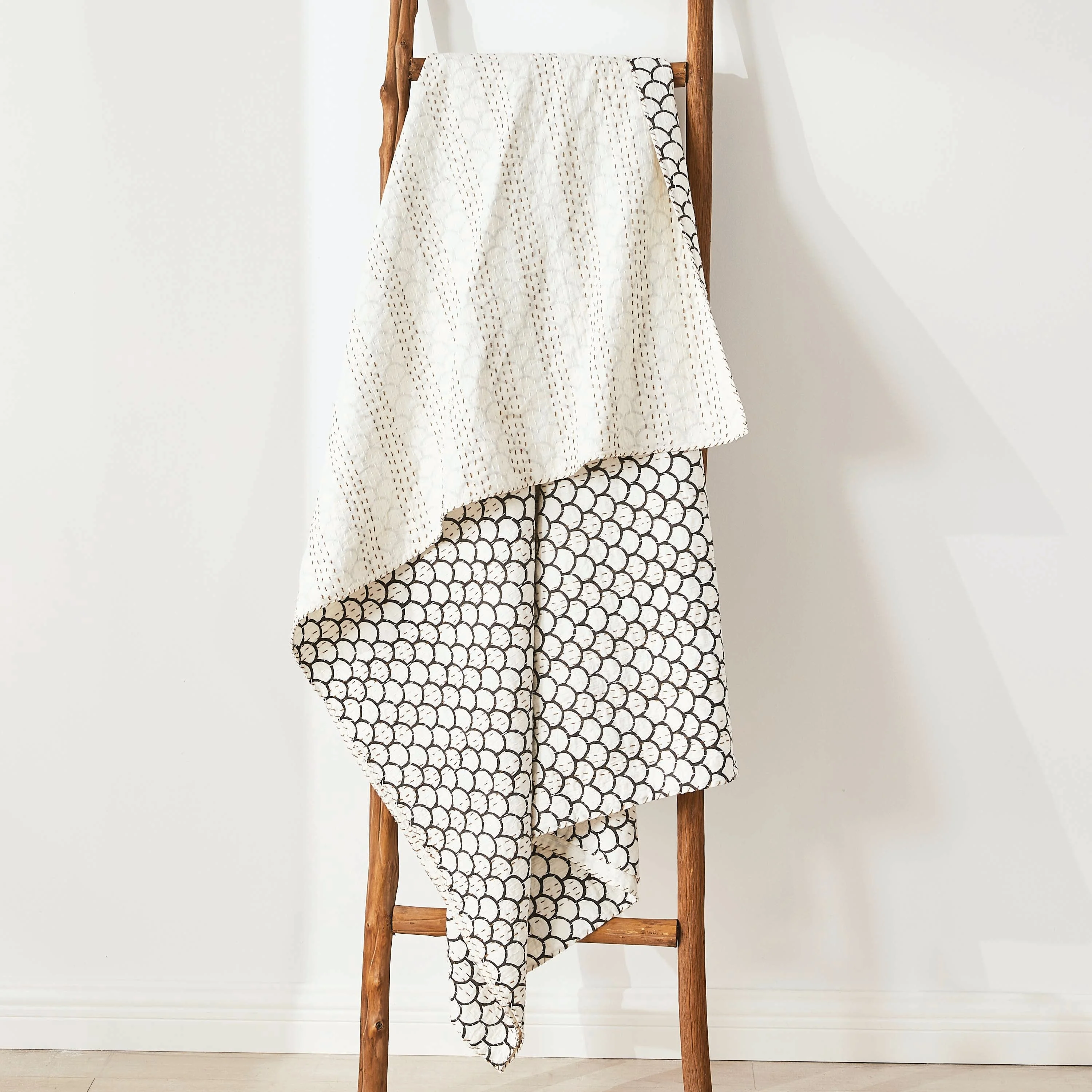 Hand Stitched Block Print Kantha Throws - Image 27