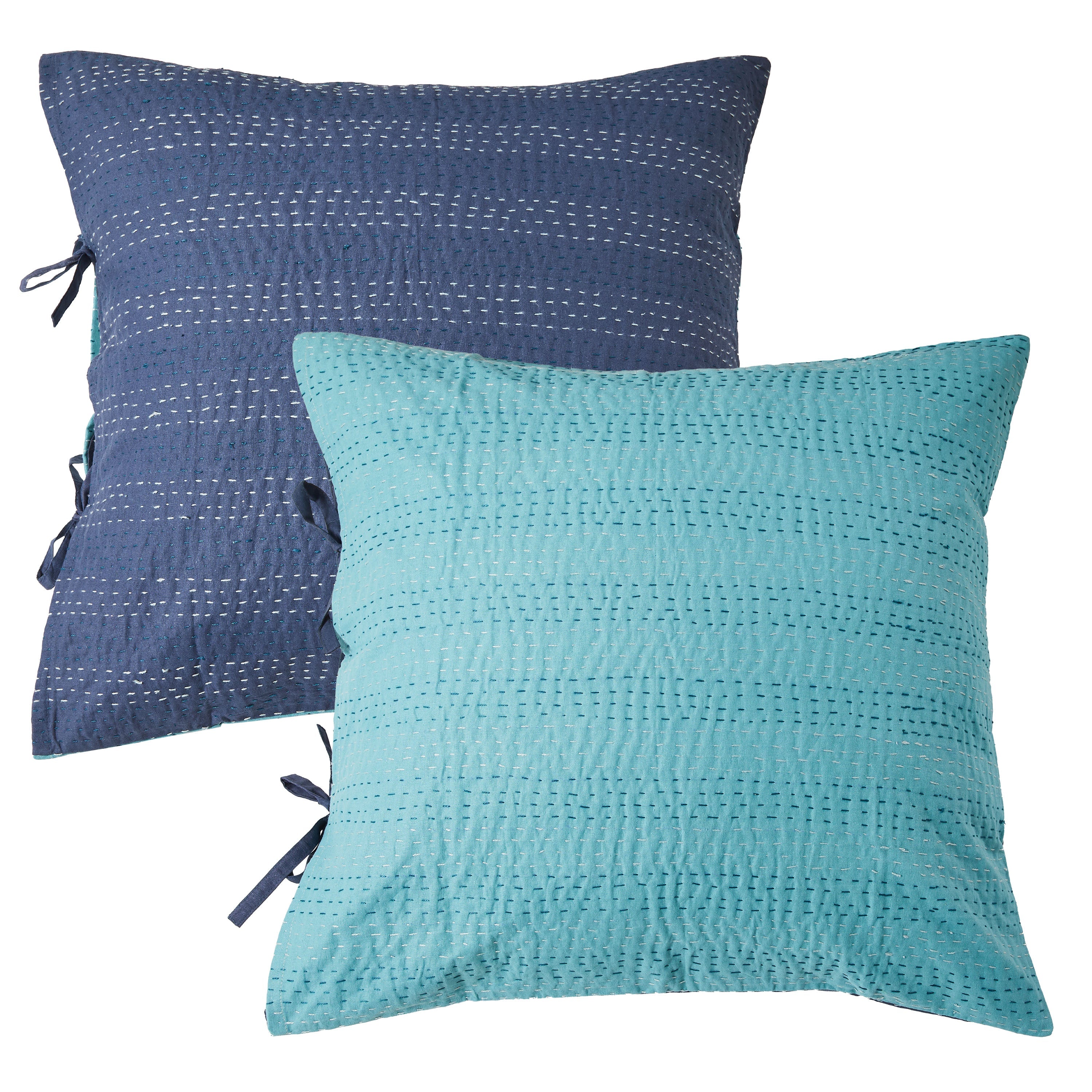 Reversible Kantha Pillow Sham Pairs - Image 24