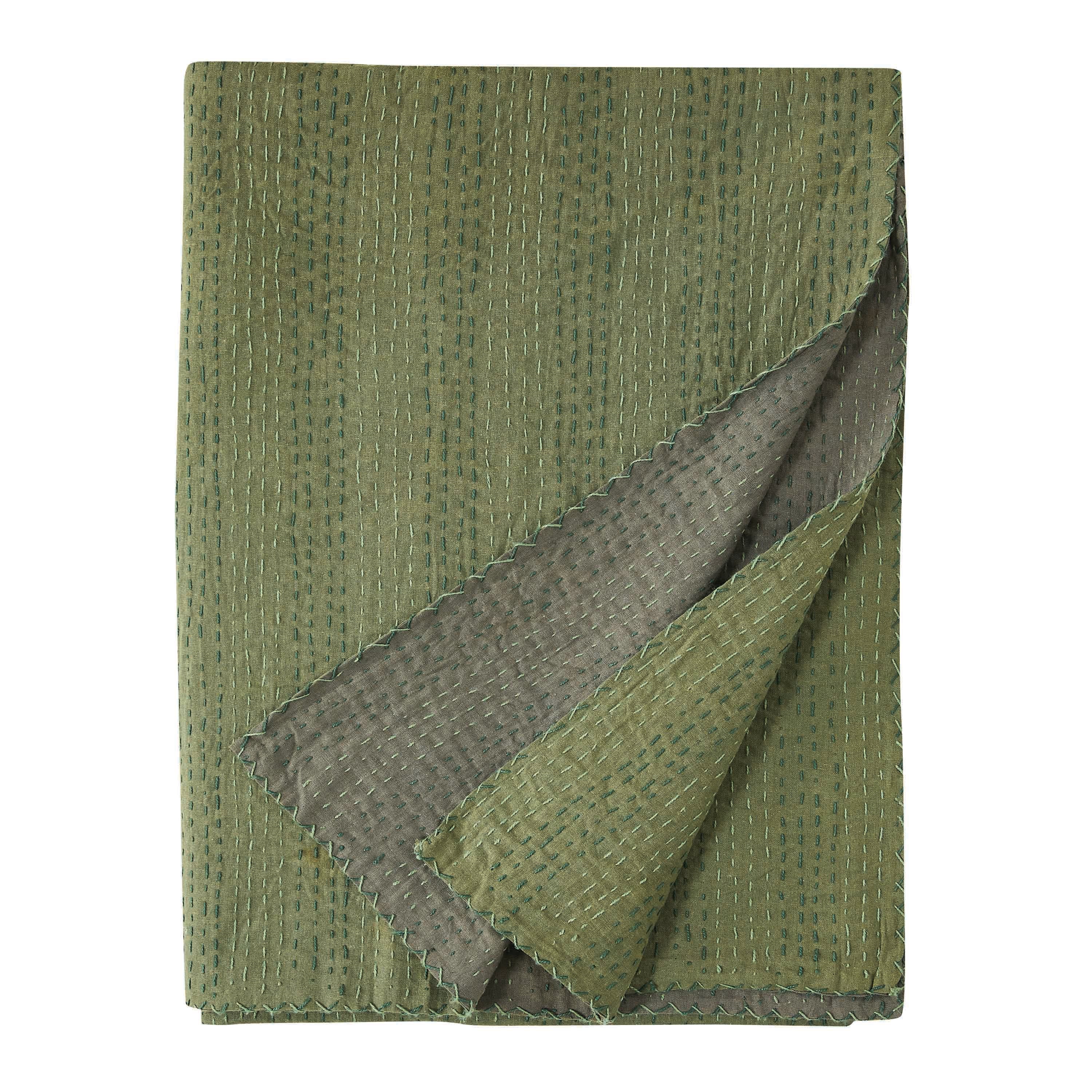 Hand Stitched Reversible Kantha Throws - Image 17