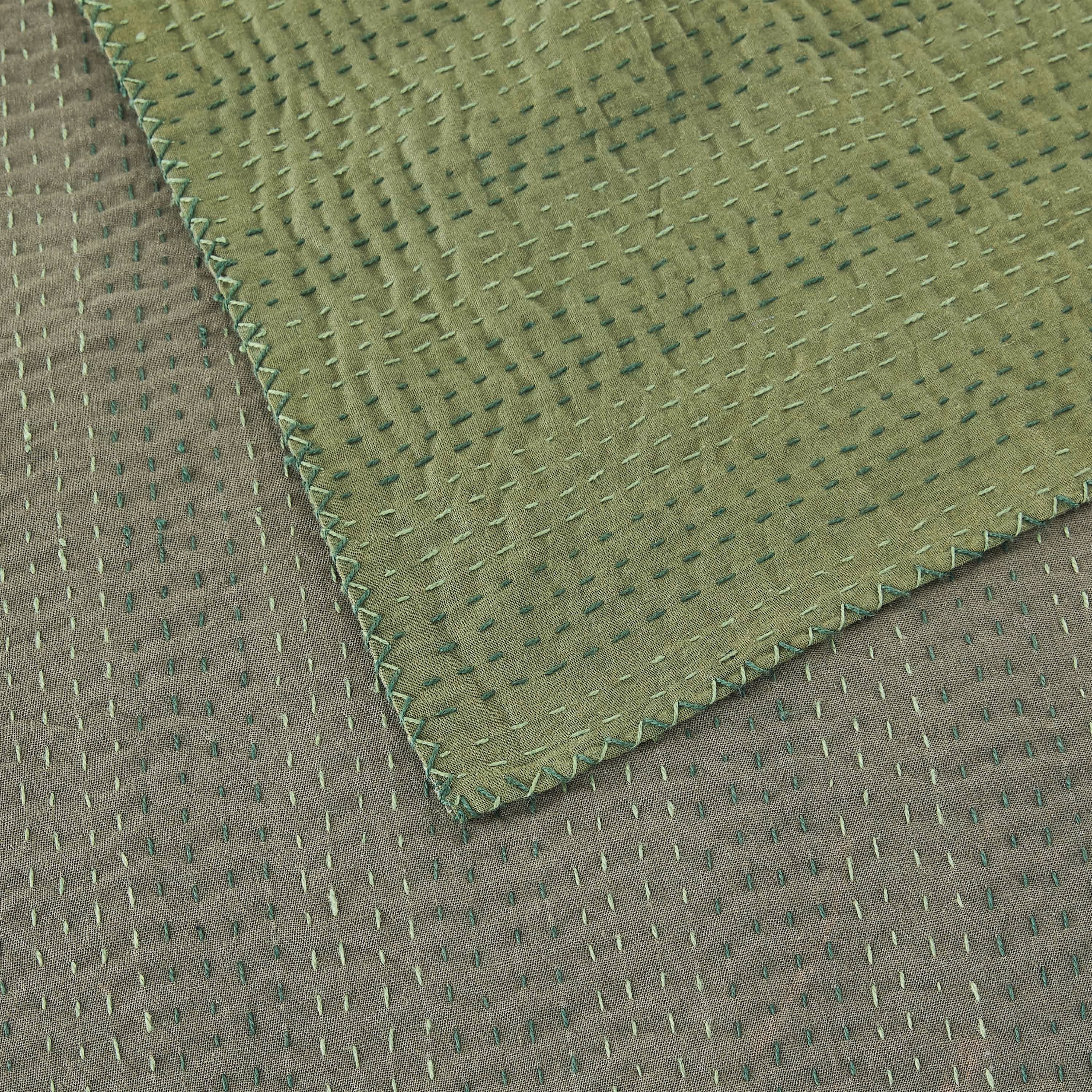 Hand Stitched Reversible Kantha Throws - Image 20