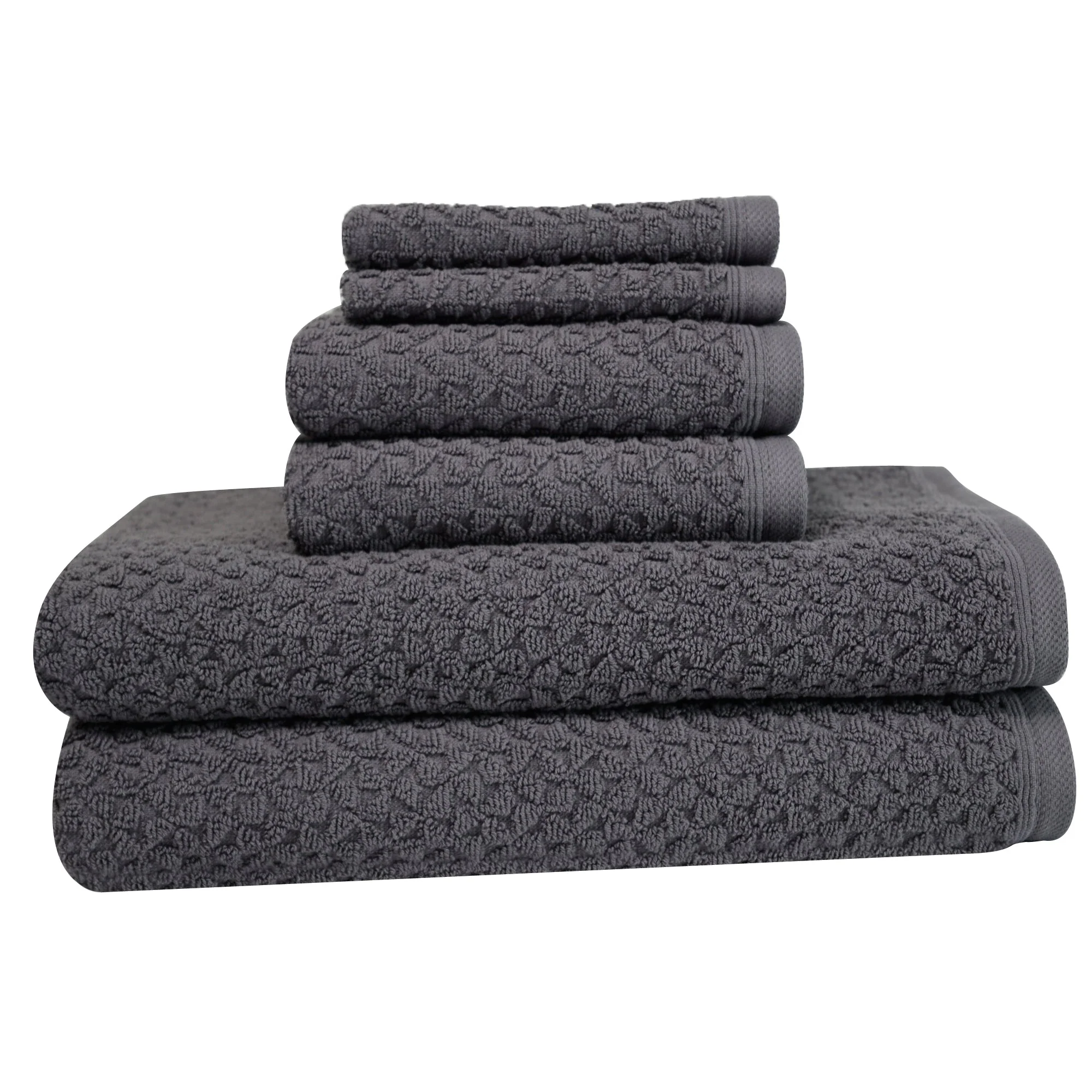 Hardwick %100 Turkish Cotton Towel Set of 6 - 2 Bath Towels, 2 Hand Towels & 2 Washcloths - Soft, Absorbent & Quick Dry - Image 8