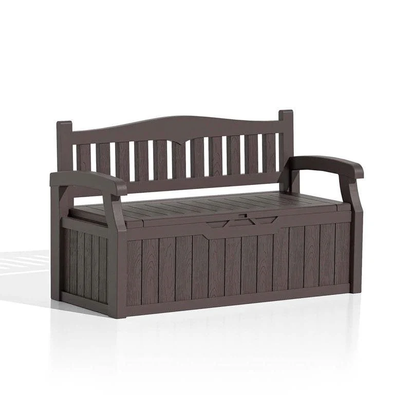 Heavy Duty, Brown, Plastic, Outdoor Bench - Image 5