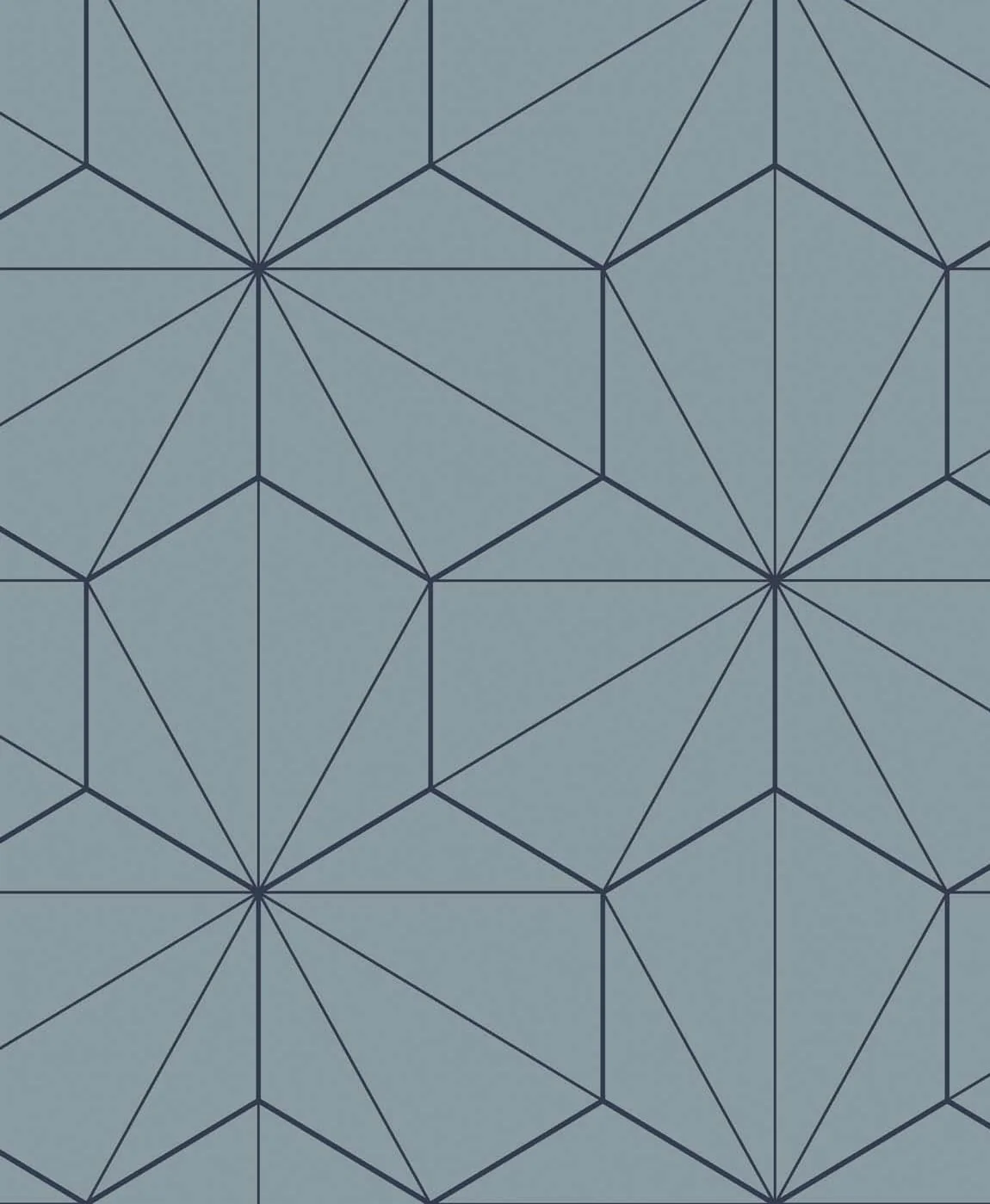 Hedron Geometric Unpasted Wallpaper - Image 5