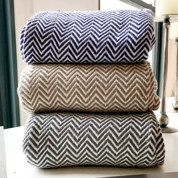Herringbone Cotton Blanket - Image 15