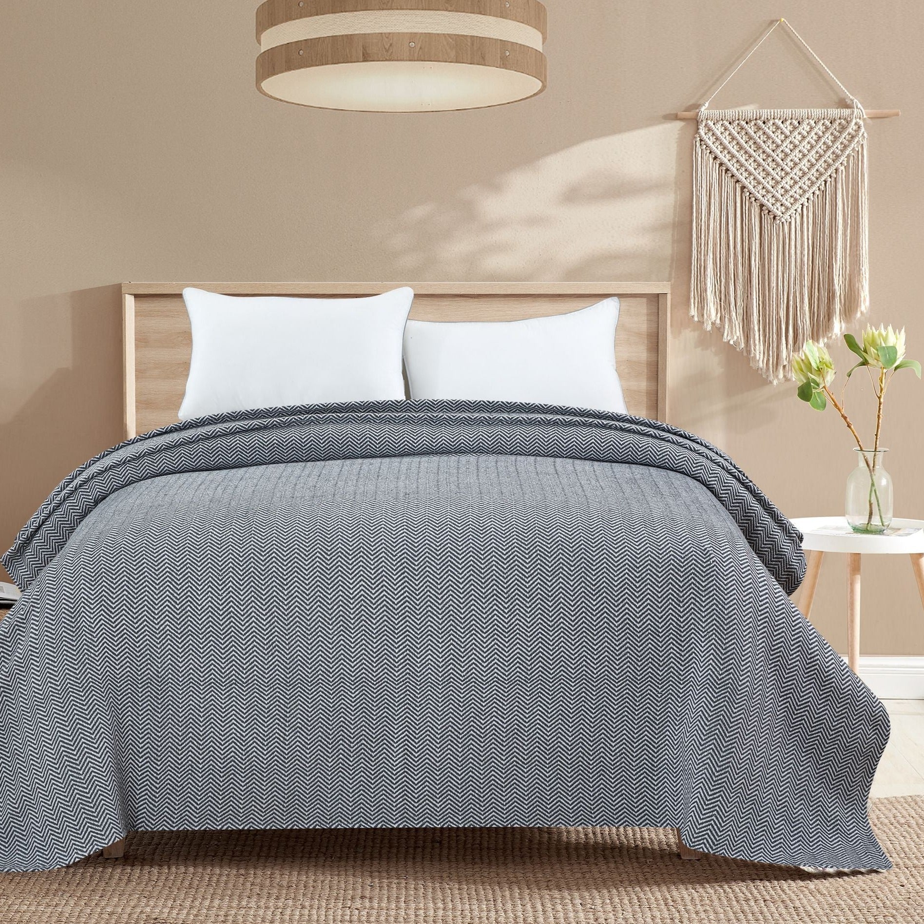 Herringbone Cotton Blanket - Image 5