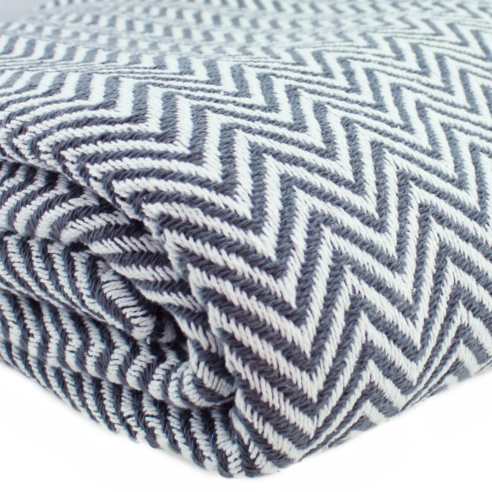 Herringbone Cotton Blanket - Image 7