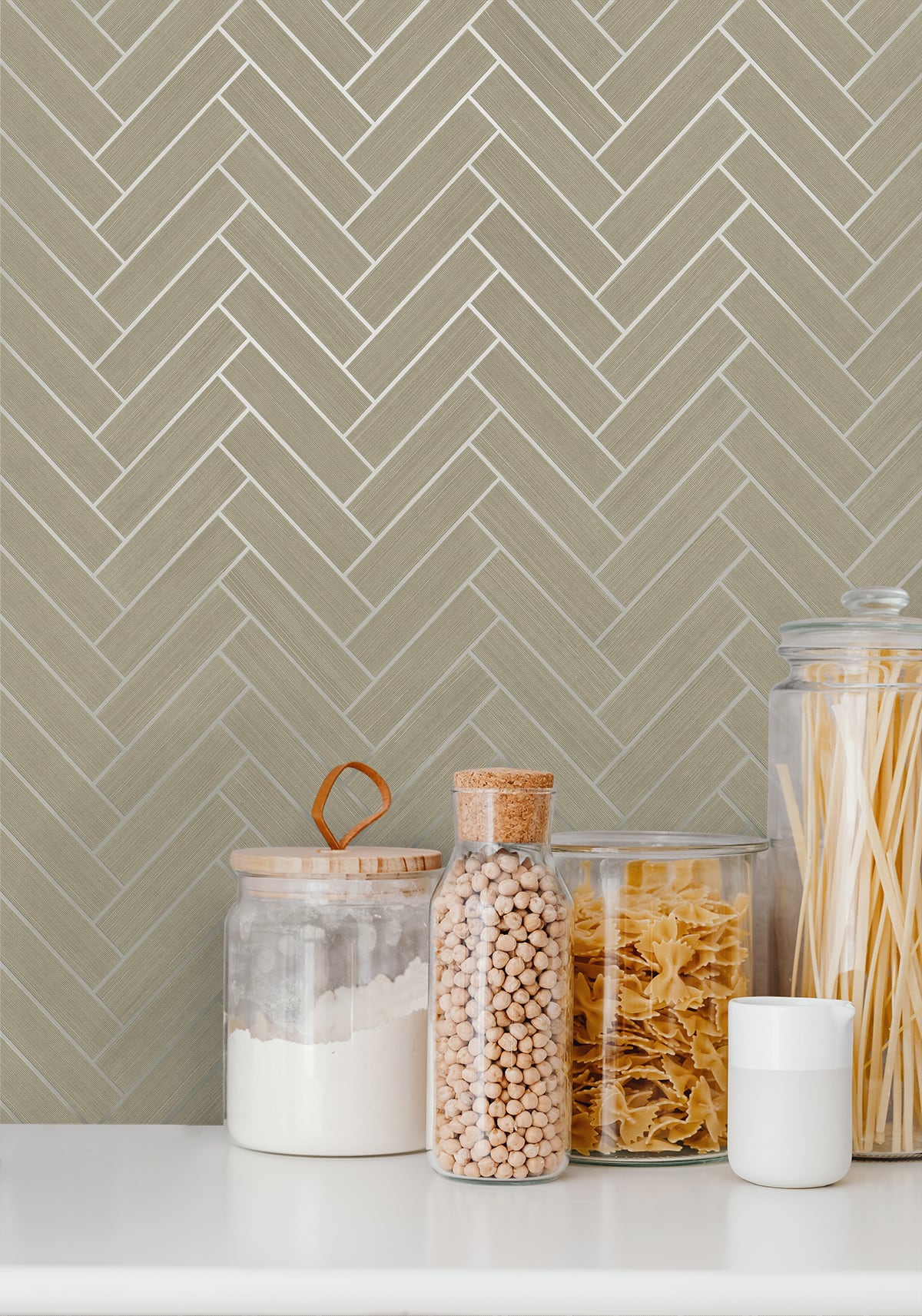 Herringbone Inlay Peel and Stick Removable Wallpaper - Image 29