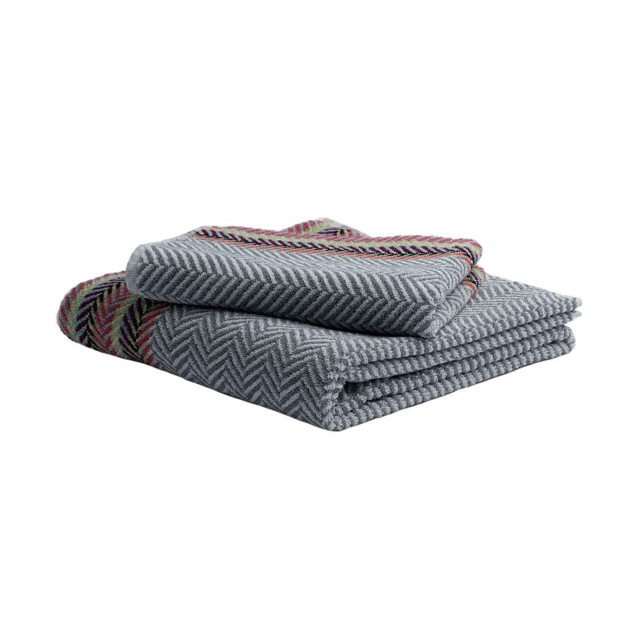 Herringbone Silver Gray Multi-Color by Turkish Towel Collection - Image 3