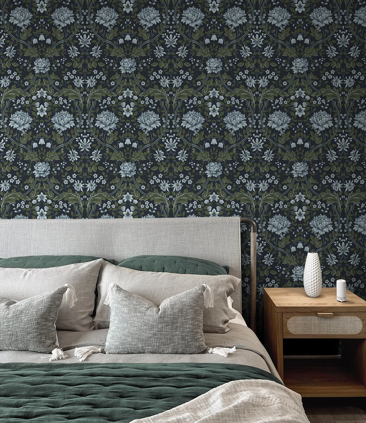 Honeysuckle Trail Floral Premium Peel and Stick Removable Wallpaper - Image 24