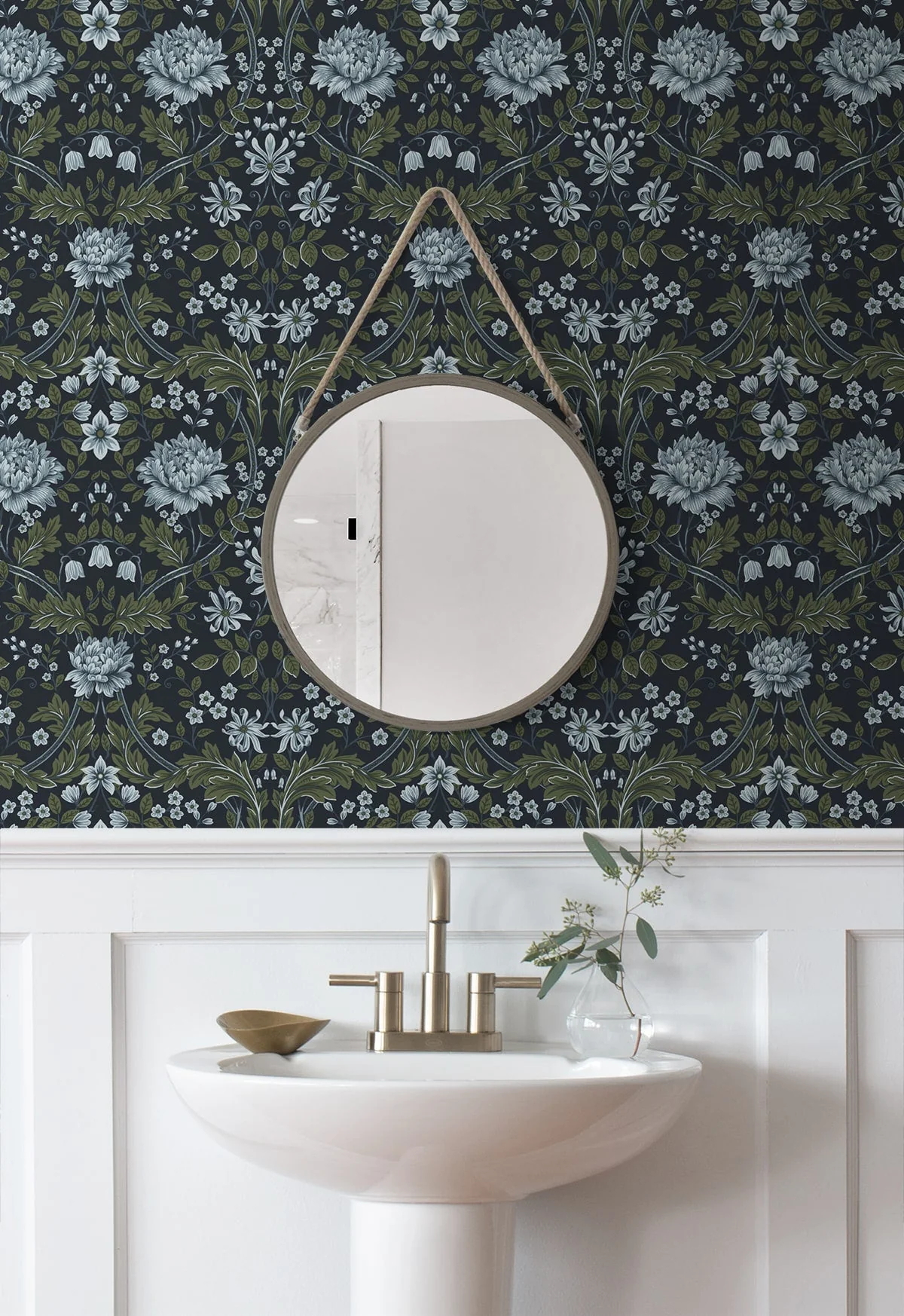 Honeysuckle Trail Floral Premium Peel and Stick Removable Wallpaper - Image 27