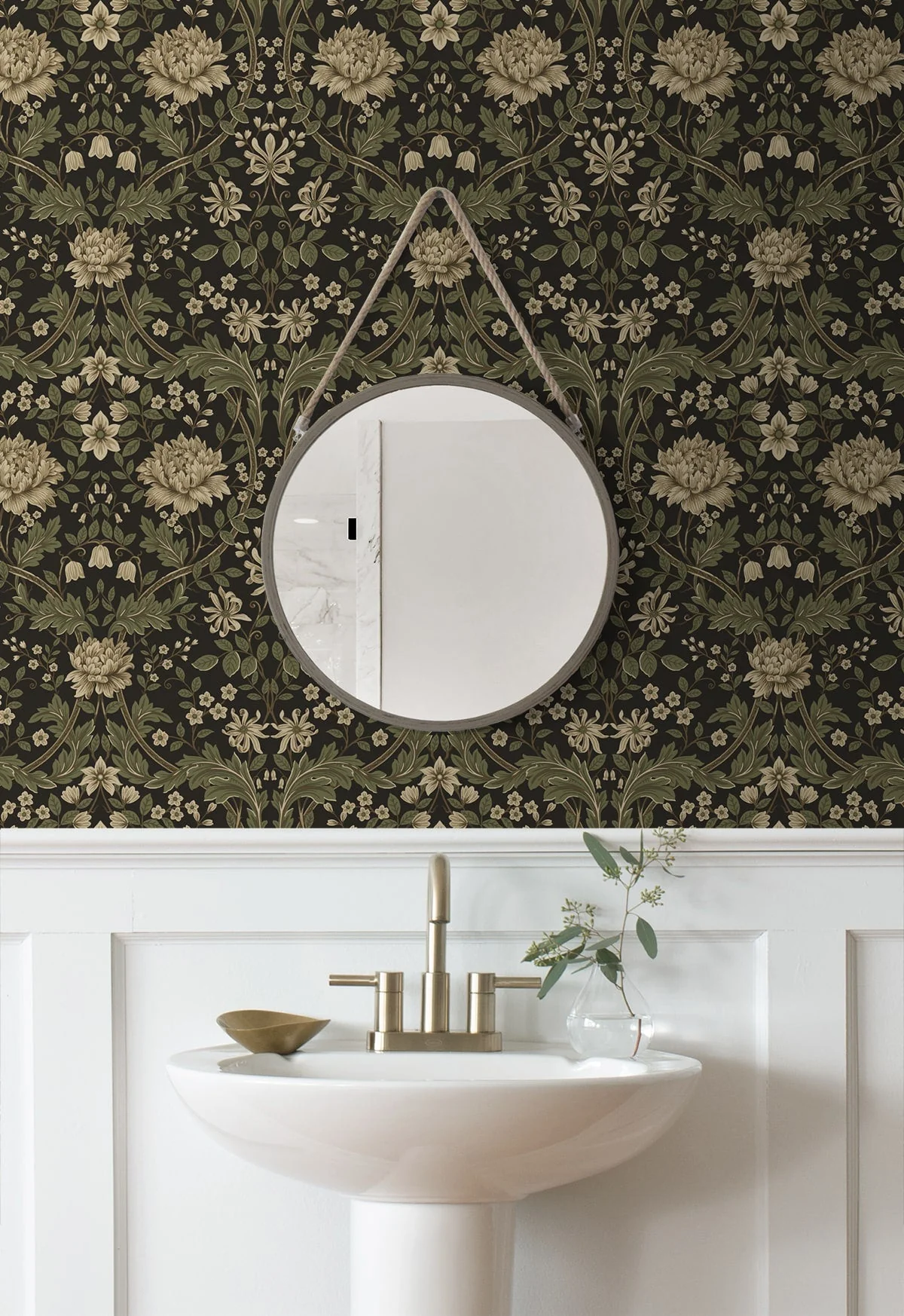 Honeysuckle Trail Floral Premium Peel and Stick Removable Wallpaper - Image 36