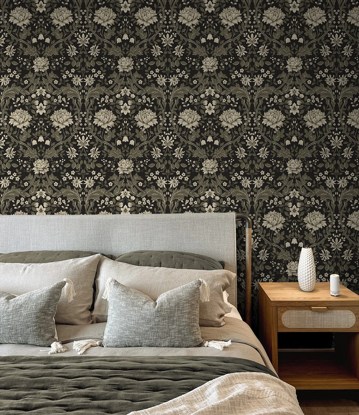 Honeysuckle Trail Floral Premium Peel and Stick Removable Wallpaper - Image 42