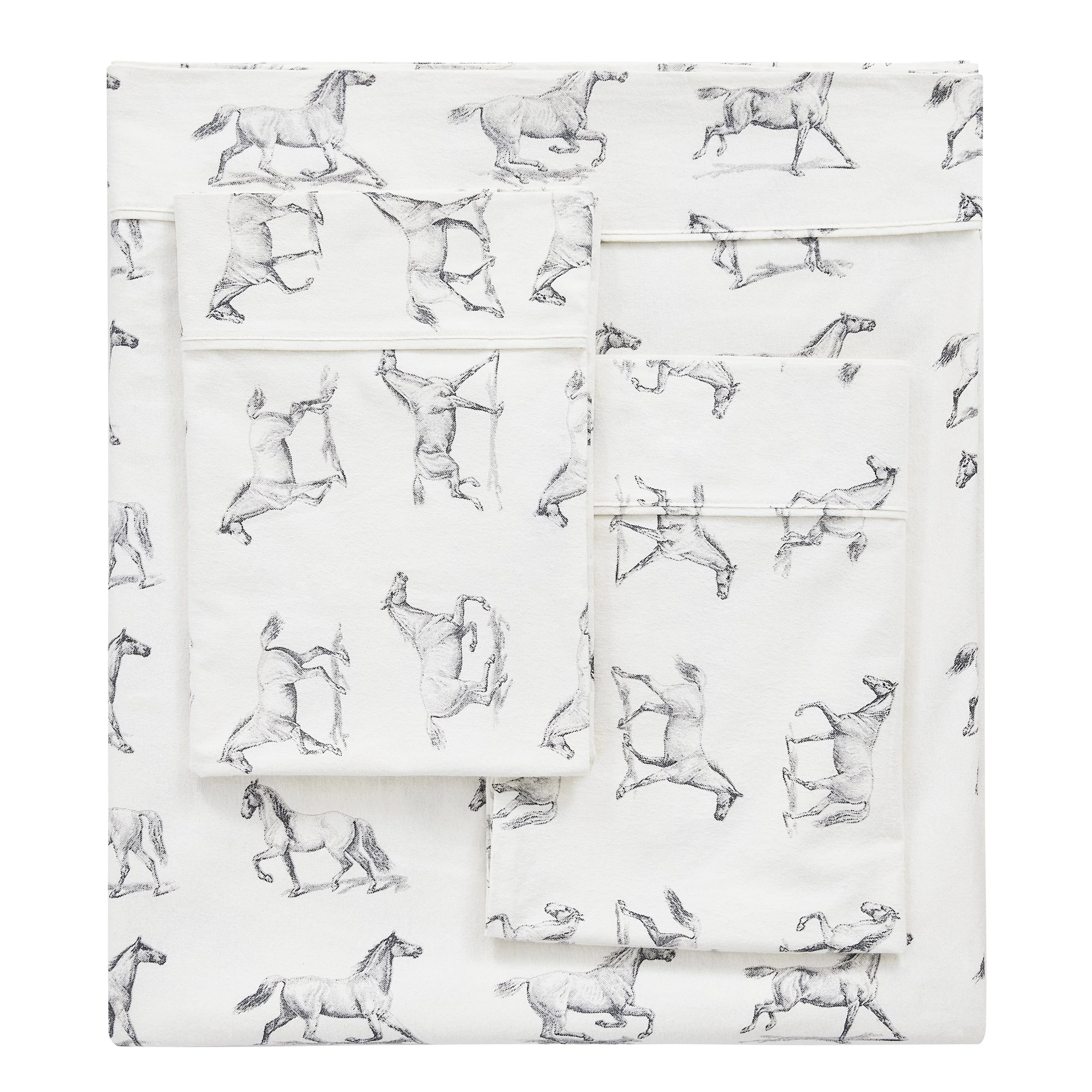 Horses Flannel Sheet Set - Image 7