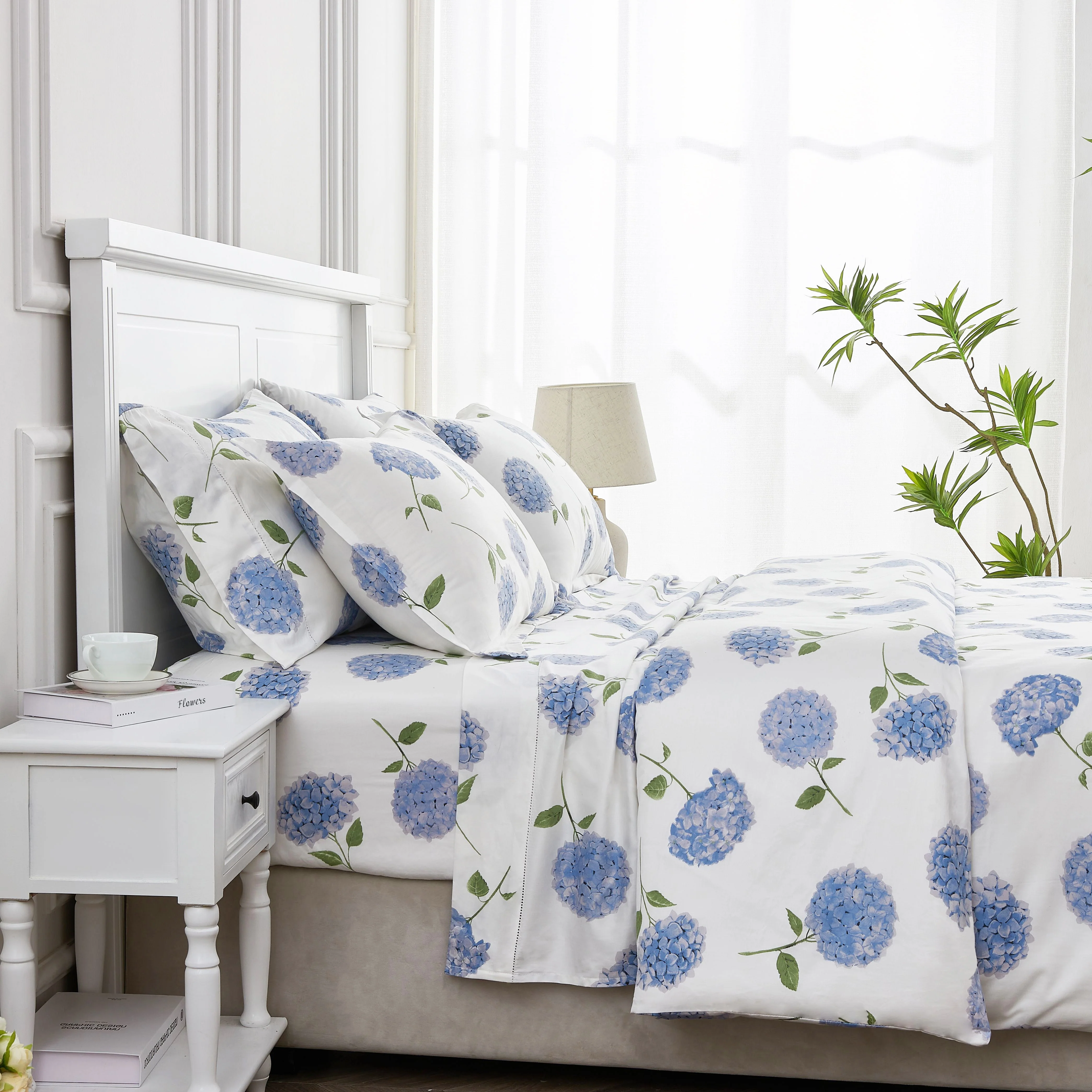 Hydrangea Printed Duvet Set - Image 6
