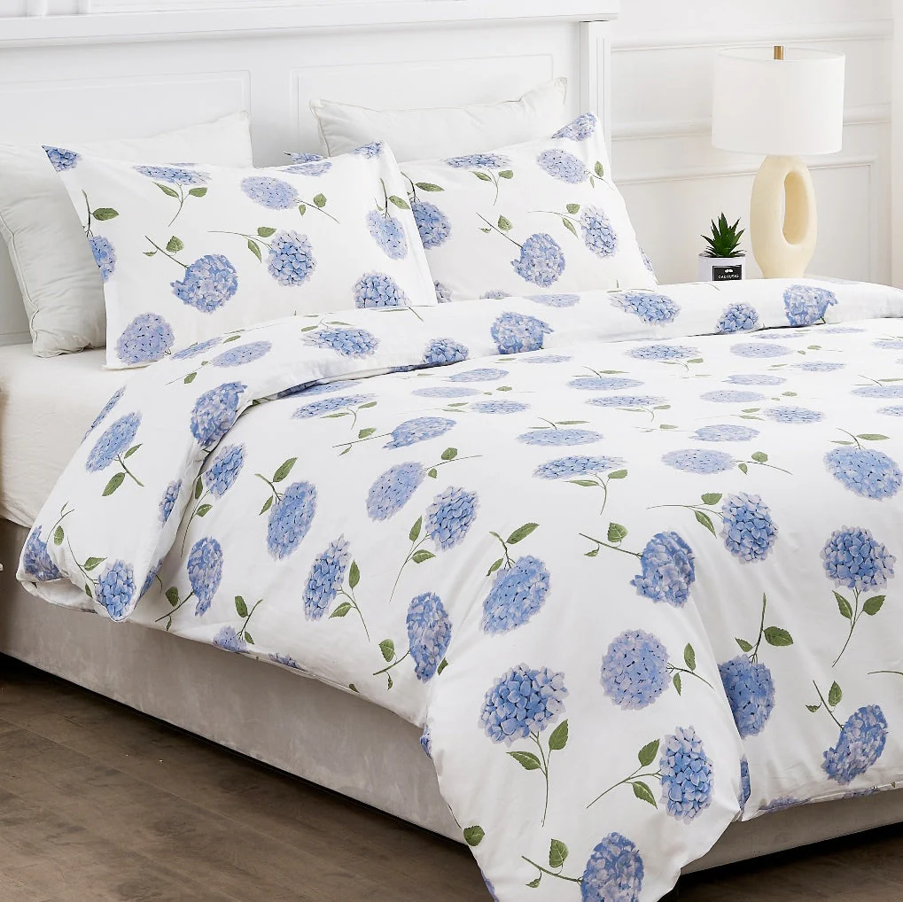 Hydrangea Printed Duvet Set - Image 9