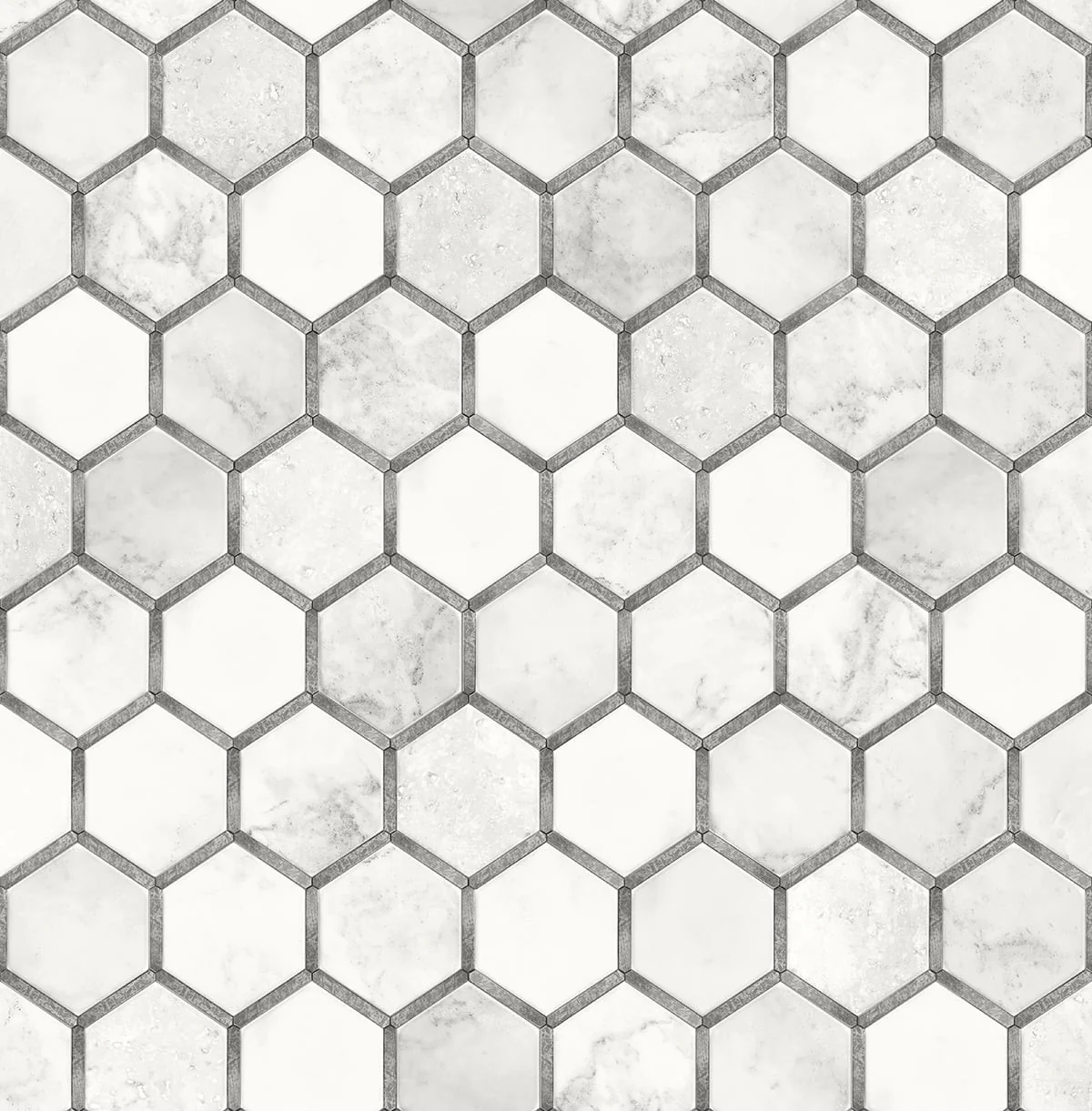 Inlay Hexagon Geometric Peel and Stick Removable Wallpaper - Image 15