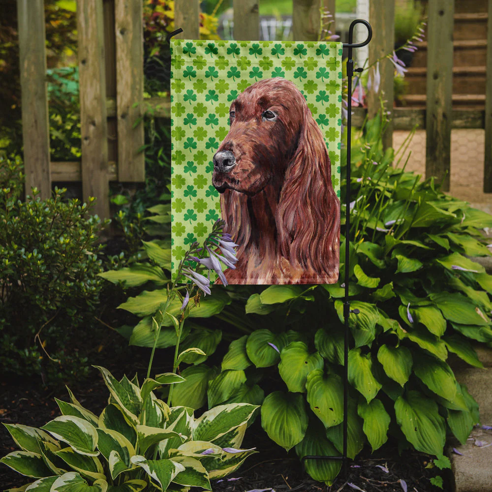 Irish Setter St Patrick's Irish Garden Flag - Image 2