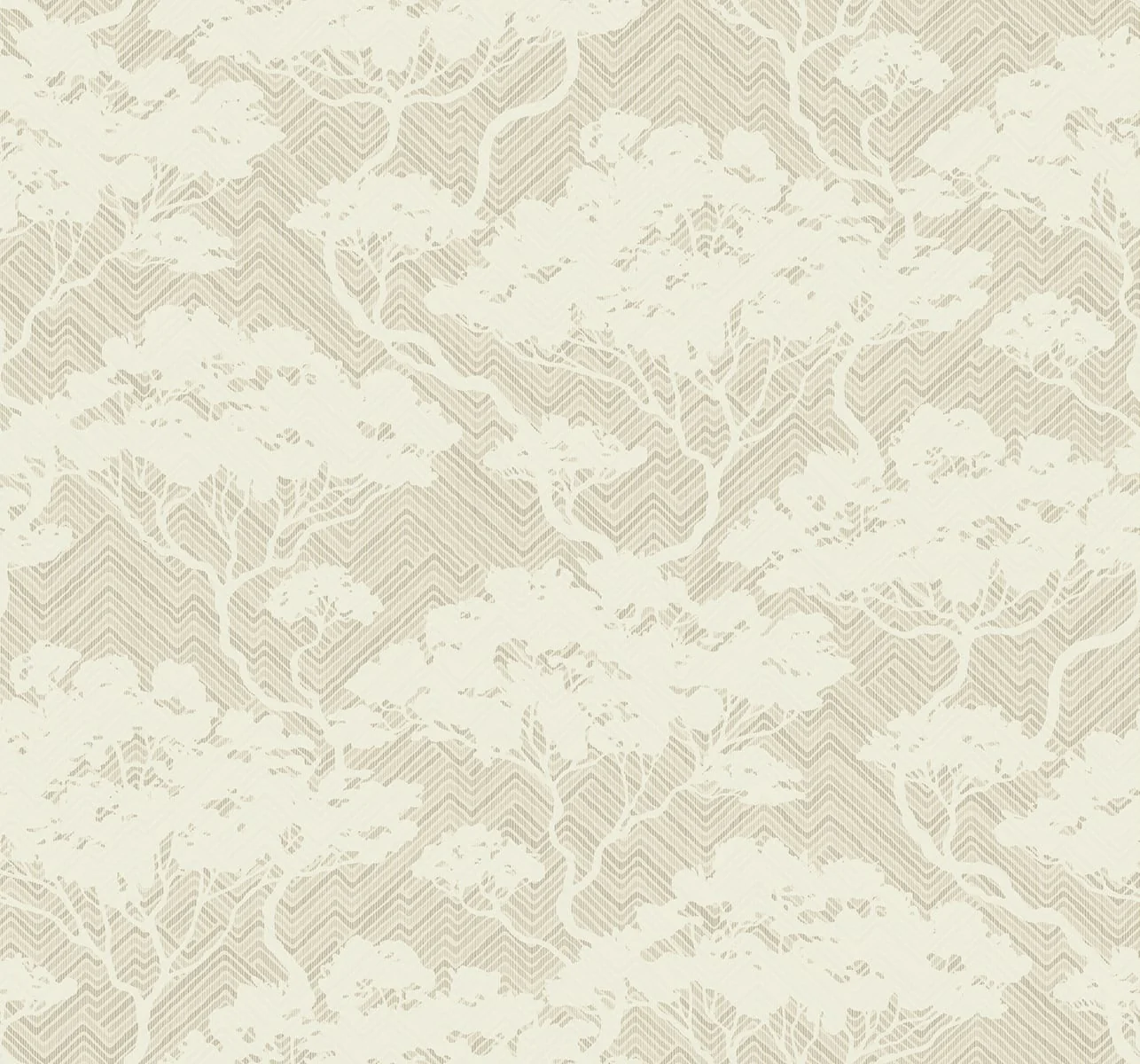 Japandi Style Nara Bonsai Botanical Stringcloth Unpasted Wallpaper - Image 12