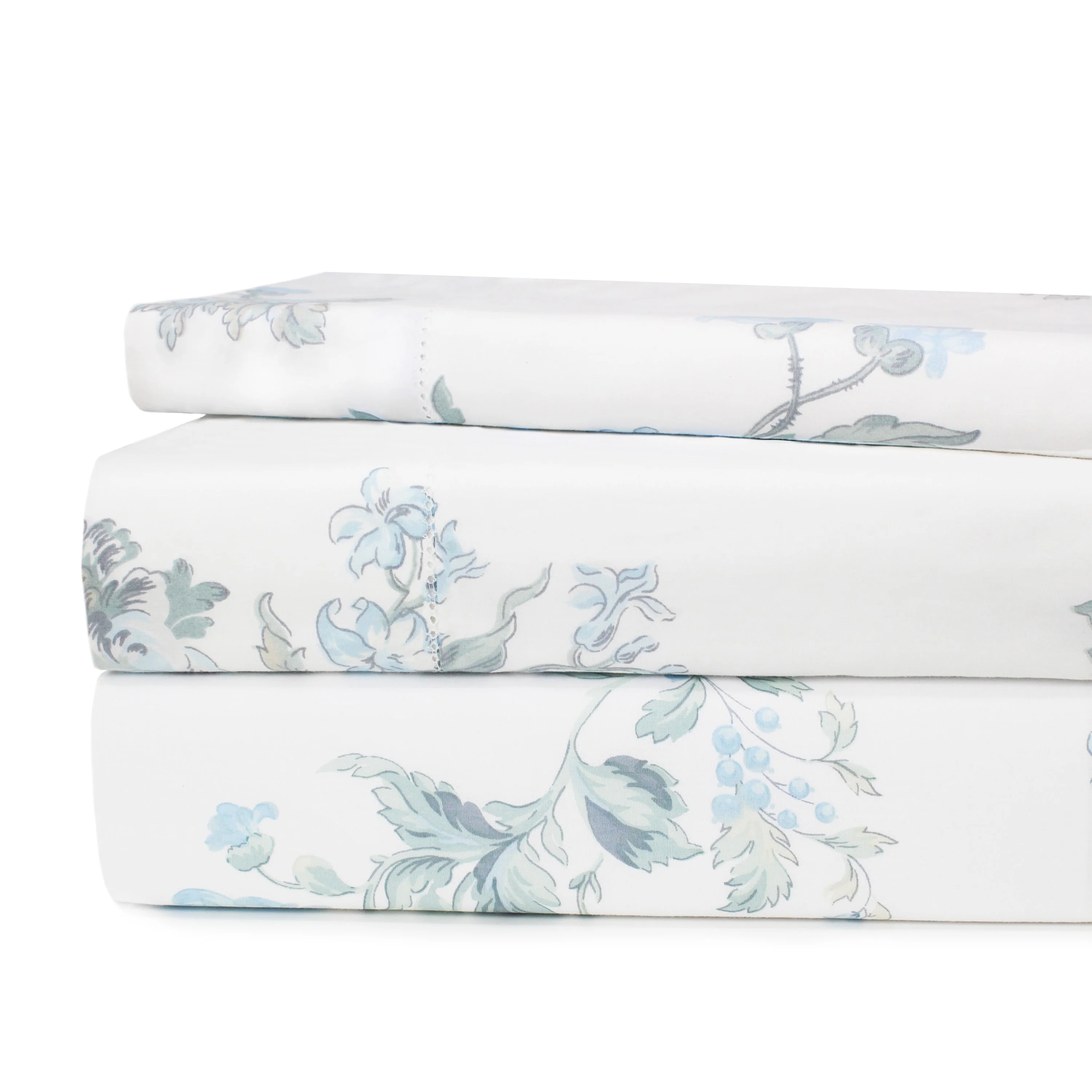 Jardin De Rose Printed Cotton Percale Sheet Set - Image 37