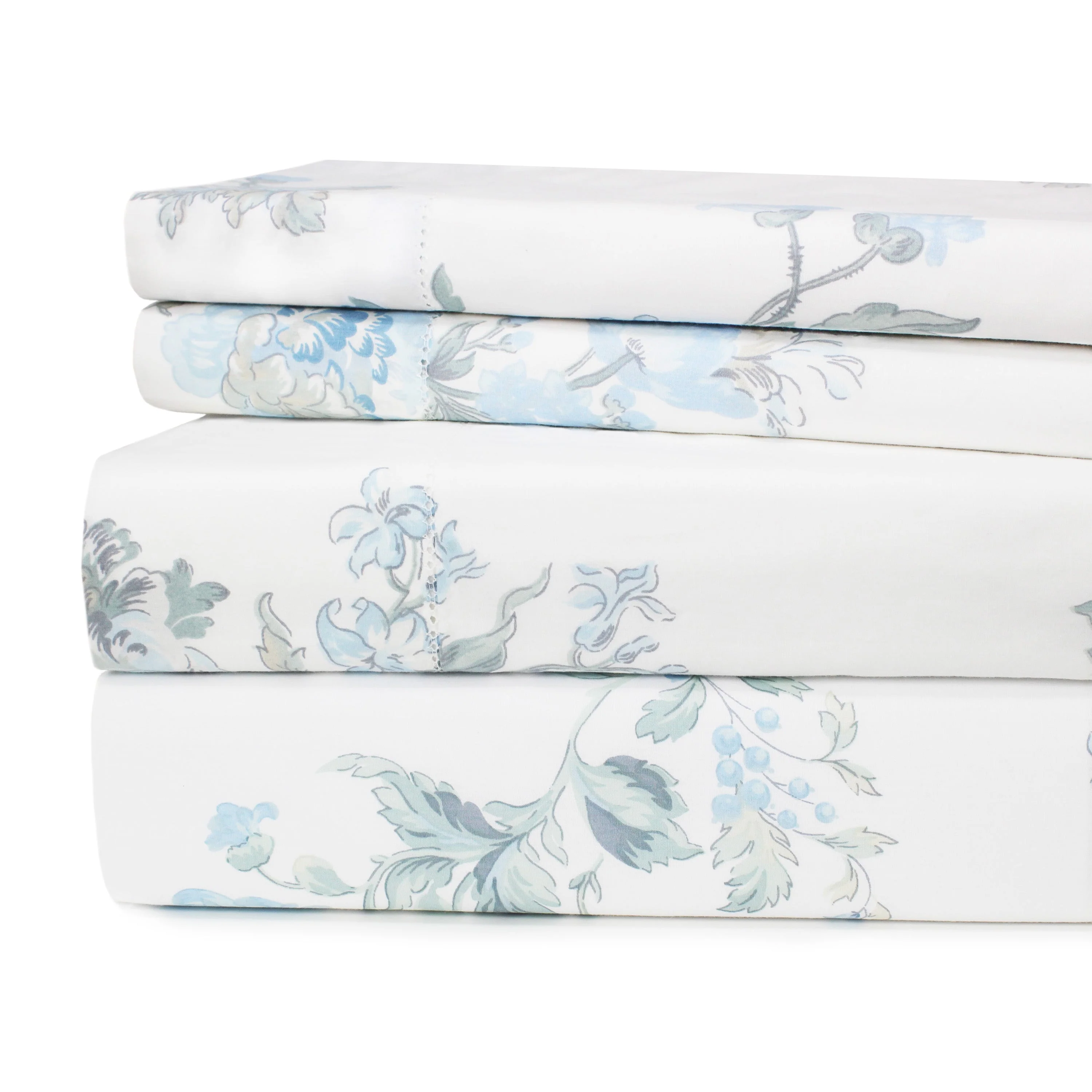 Jardin De Rose Printed Cotton Percale Sheet Set - Image 38