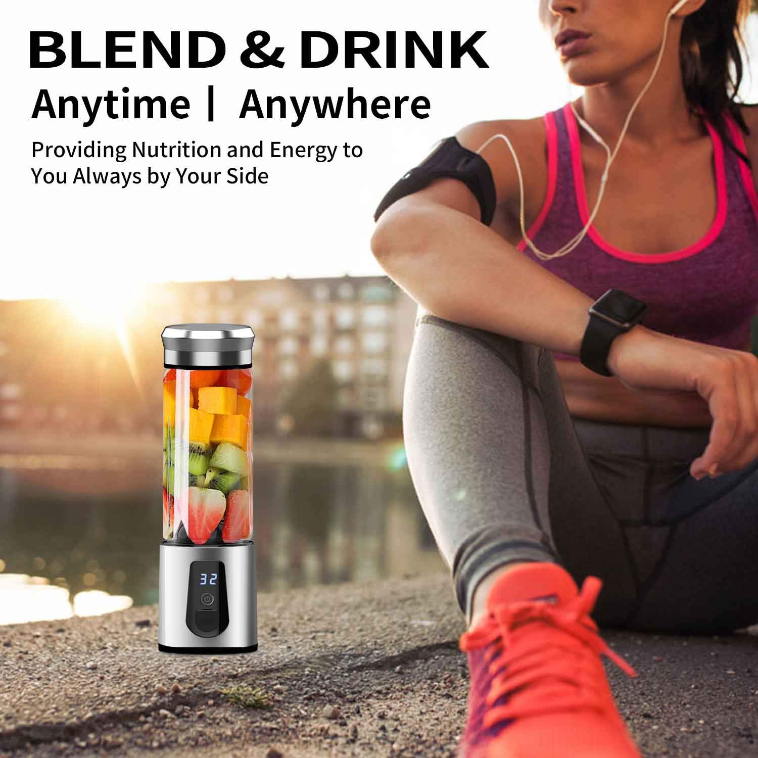 JuiceUp N Go Quick Portable Juicer & Smoothie Blender - Image 5