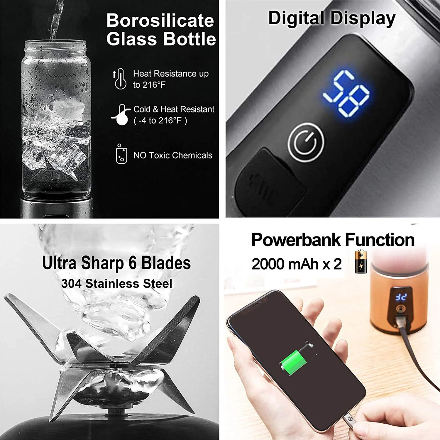 JuiceUp N Go Quick Portable Juicer & Smoothie Blender - Image 7