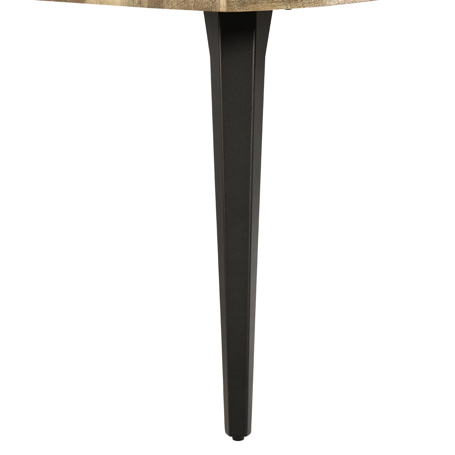 Lancelot 63" Walnut Dining Table for 6 with Black Metal Legs - Image 7
