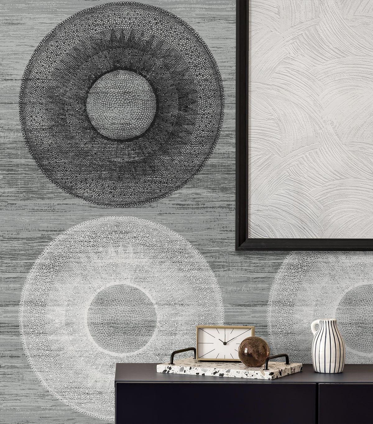 Large Circle Geometric Peel and Stick Removable Wallpaper - Image 4