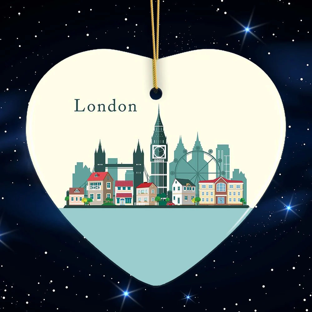 London Ornament, England Landmark Christmas Decoration by OrnamentallyYou - Image 4