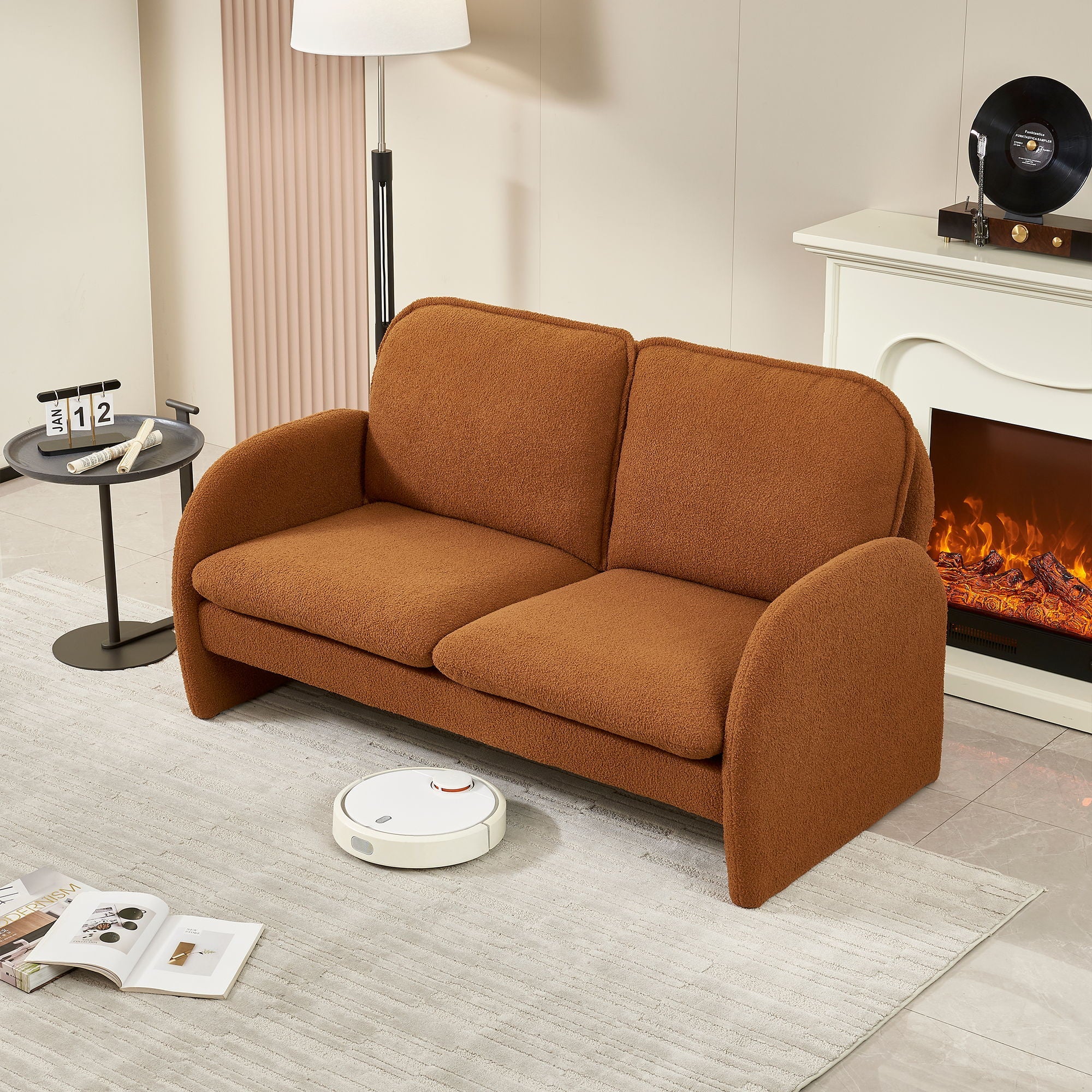 Upholstered Loveseat Sofa Small Couch - Image 10